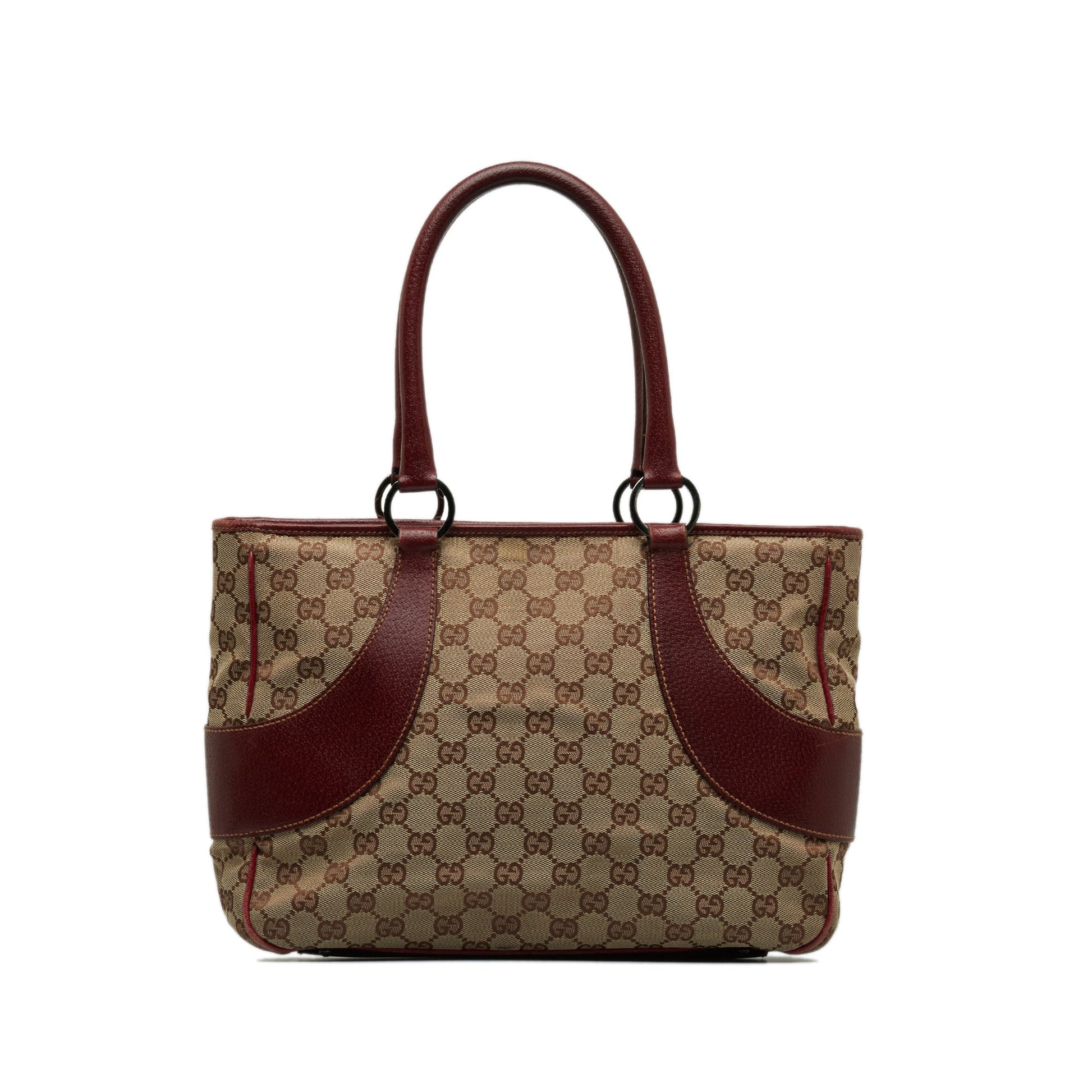 Gucci Leather Canvas Tote