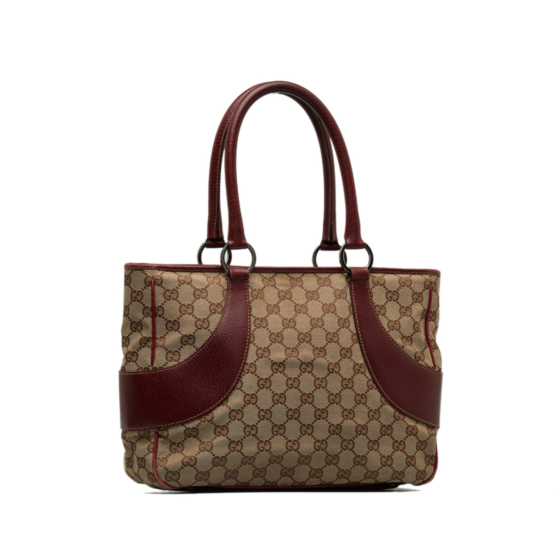 Gucci Leather Canvas Tote