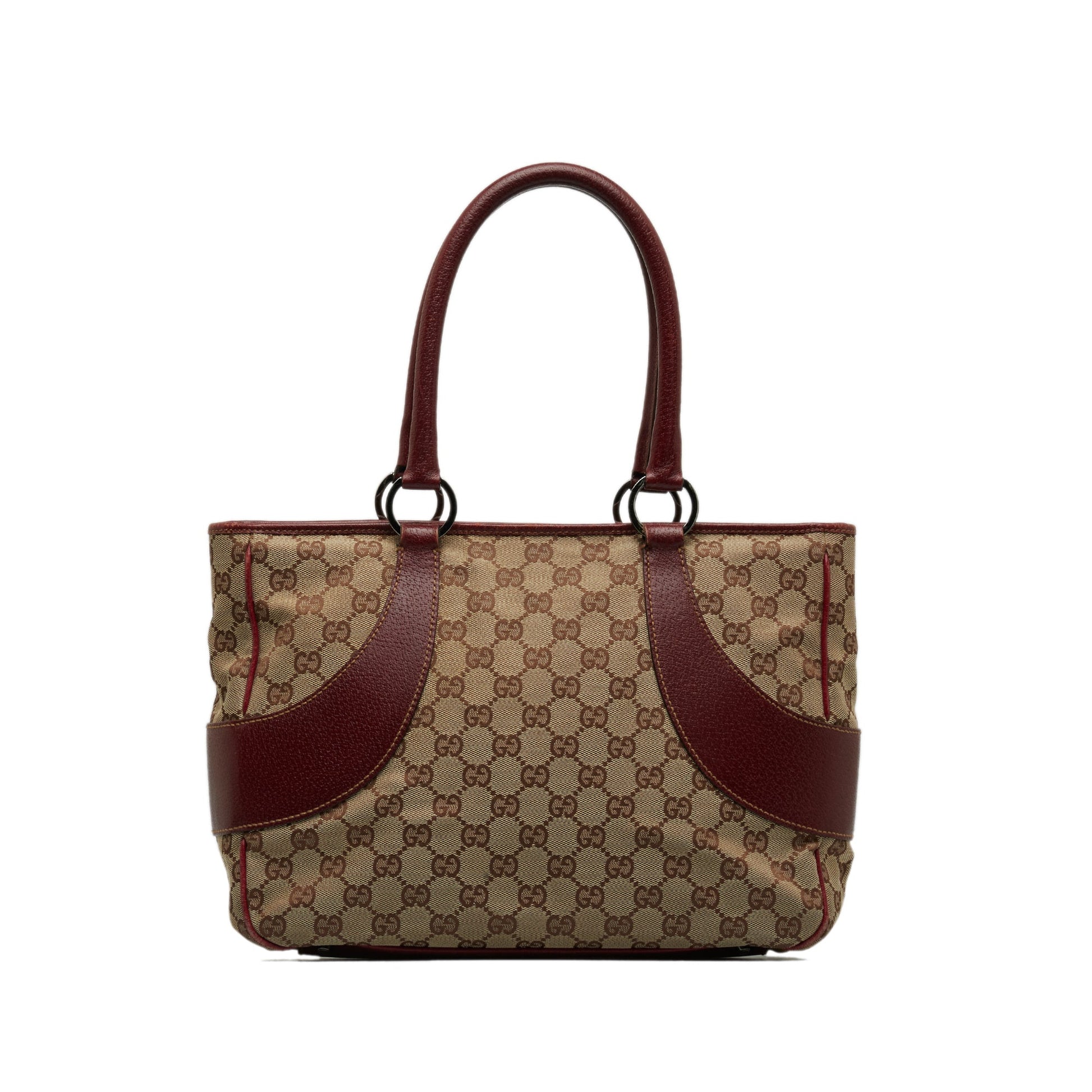 Gucci Leather Canvas Tote