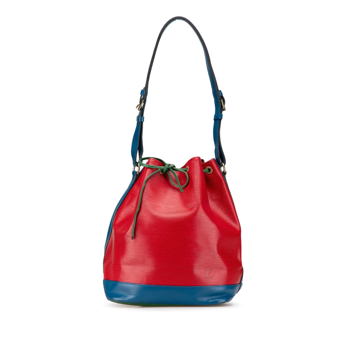 Red Louis Vuitton Epi Tricolor Noe GM Bucket Bag