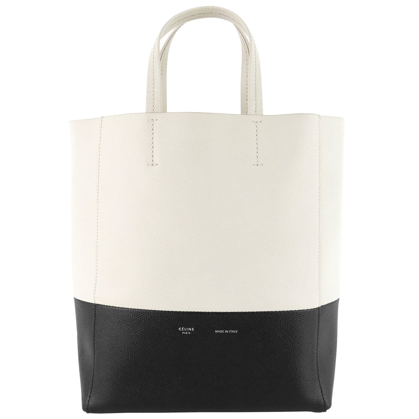 Luxury CELINE Vertical Cabas Small Bicolour Tote Bag