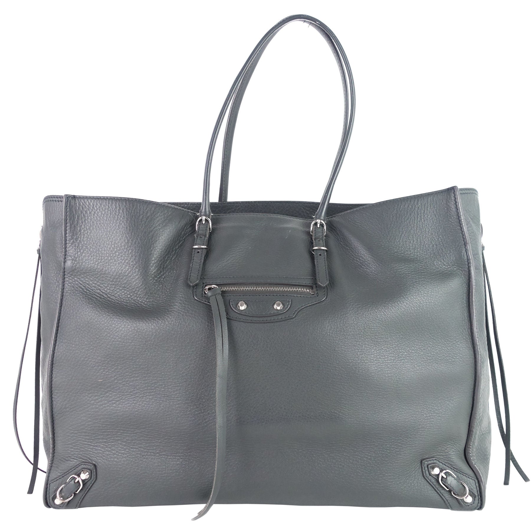 Balenciaga Papier A4 Medium Classic Stud Agneau Leather Bag