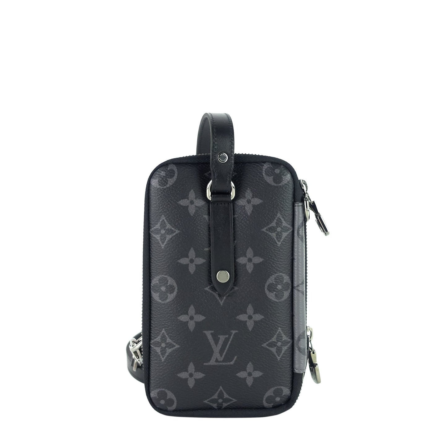 LOUIS VUITTON Double Phone Eclipse Reverse Canvas Pouch Clutch