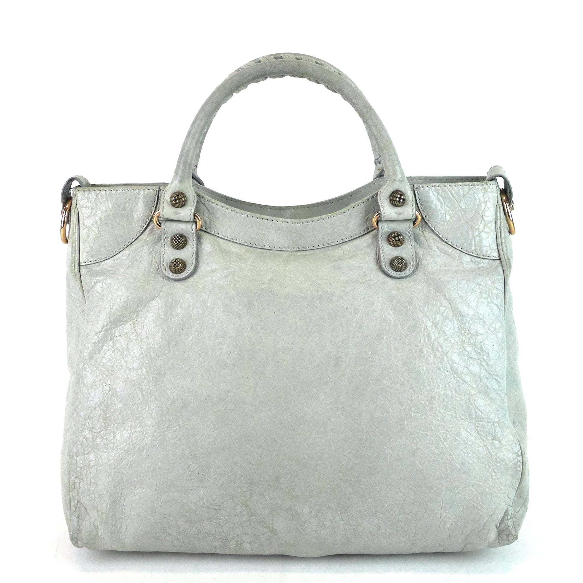 Balenciaga Velo Giant Studs Leather Handbag