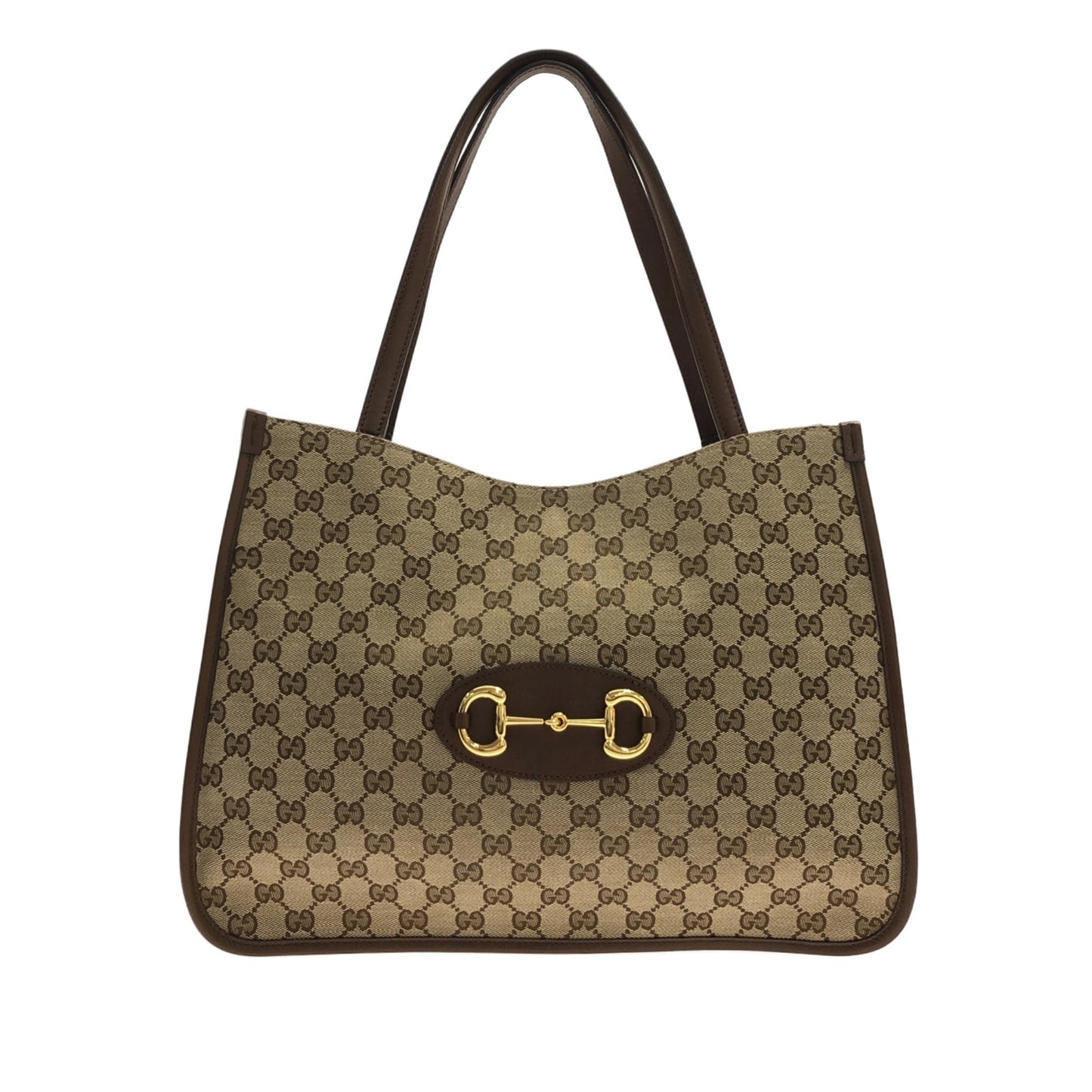 Gucci Leather Canvas Tote