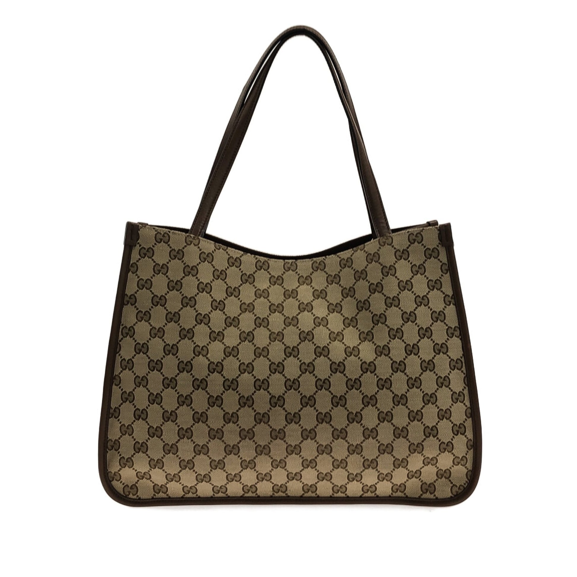 Gucci Leather Canvas Tote
