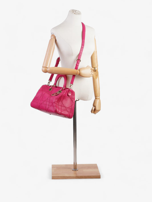 Christian Dior Granville Polochon Bag Pink Leather