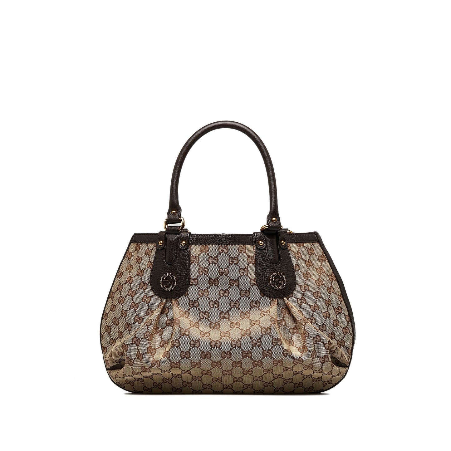 Gucci Leather Canvas Tote