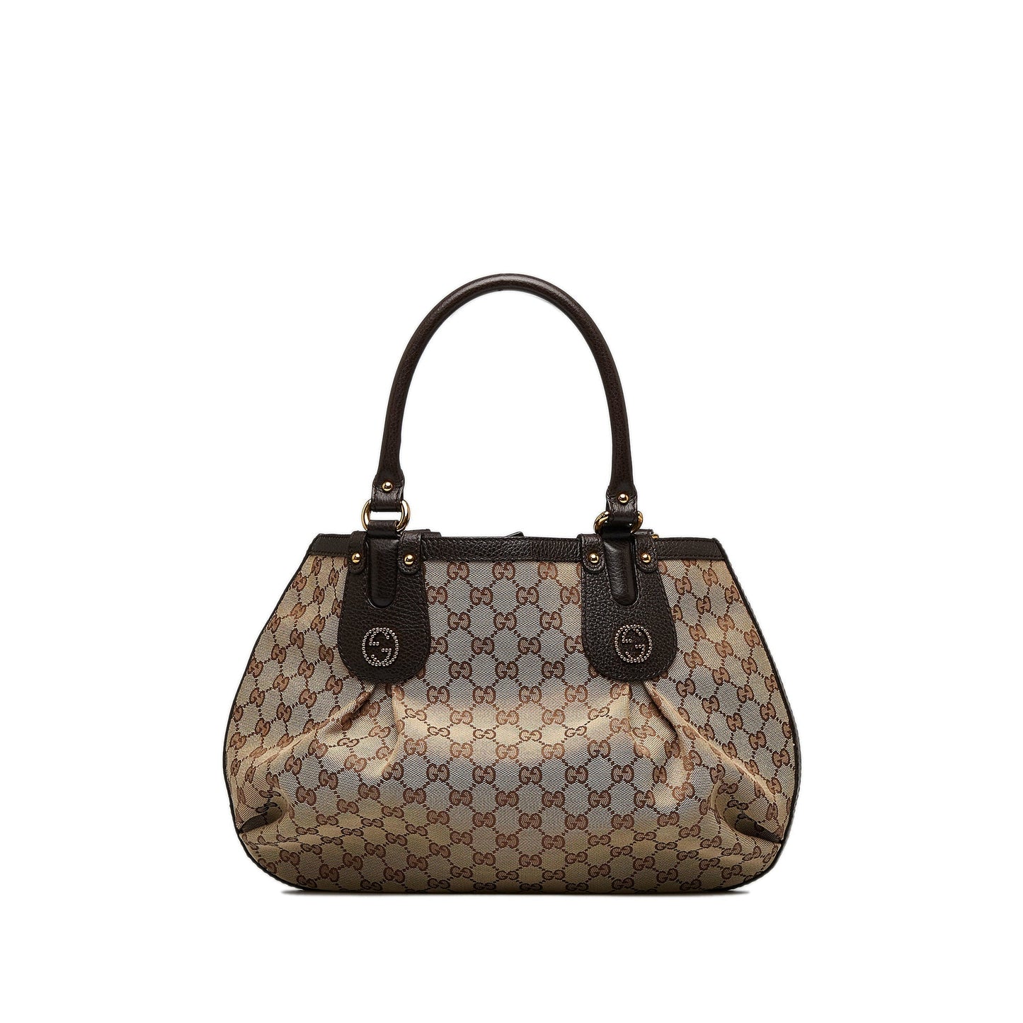 Gucci Leather Canvas Tote