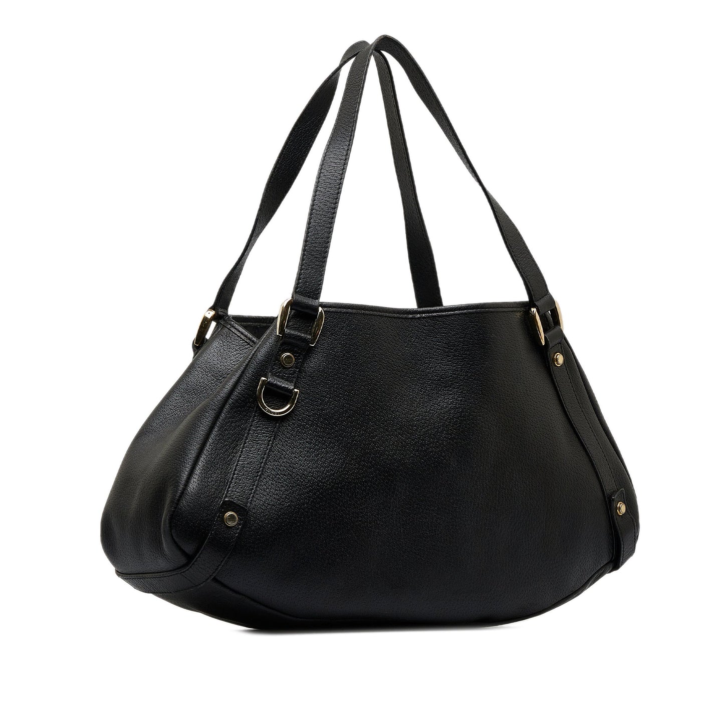 Gucci Abbey Black Leather Tote Style 2