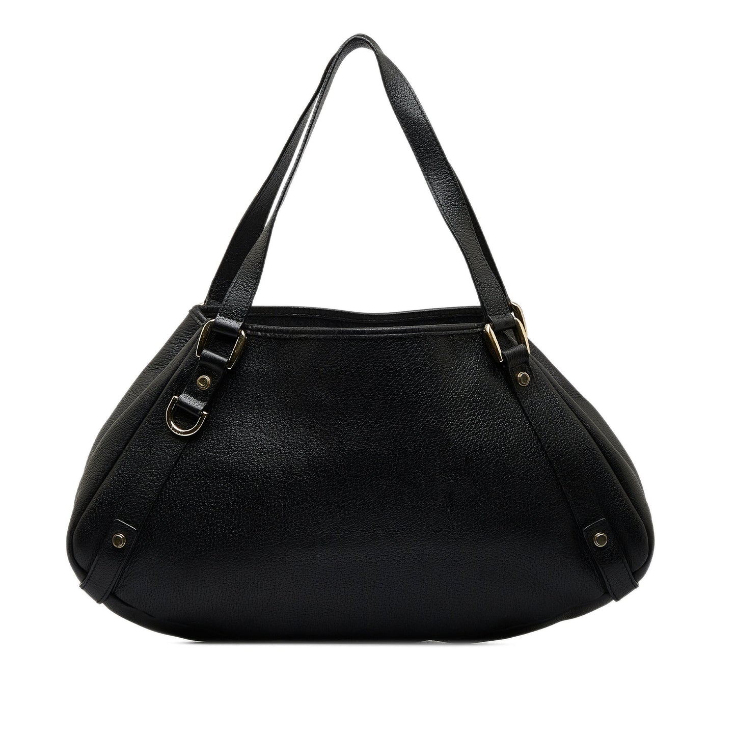Gucci Abbey Black Leather Tote Style 2