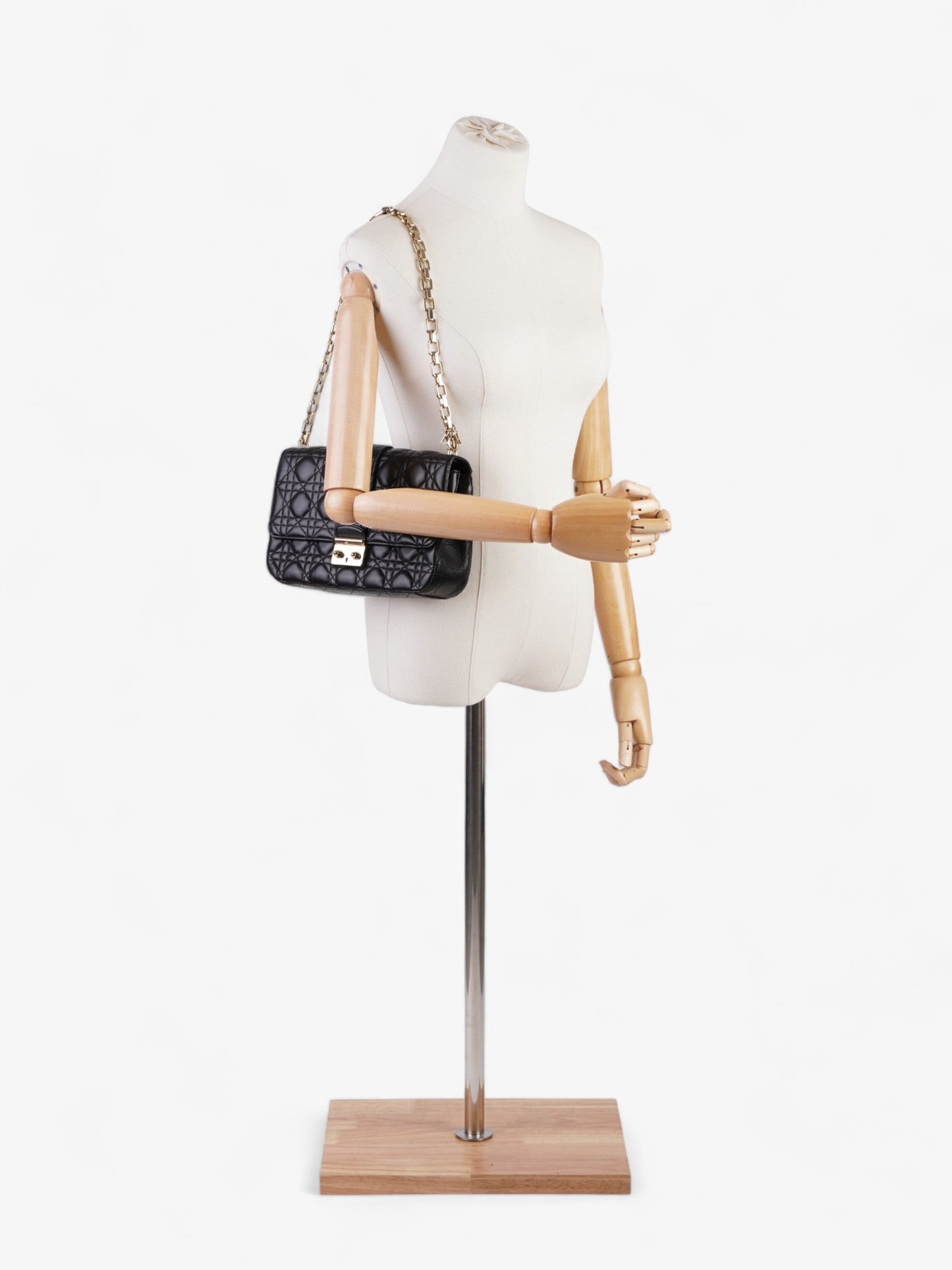 Christian Dior Miss Dior Flap Bag Black Lambskin Leather