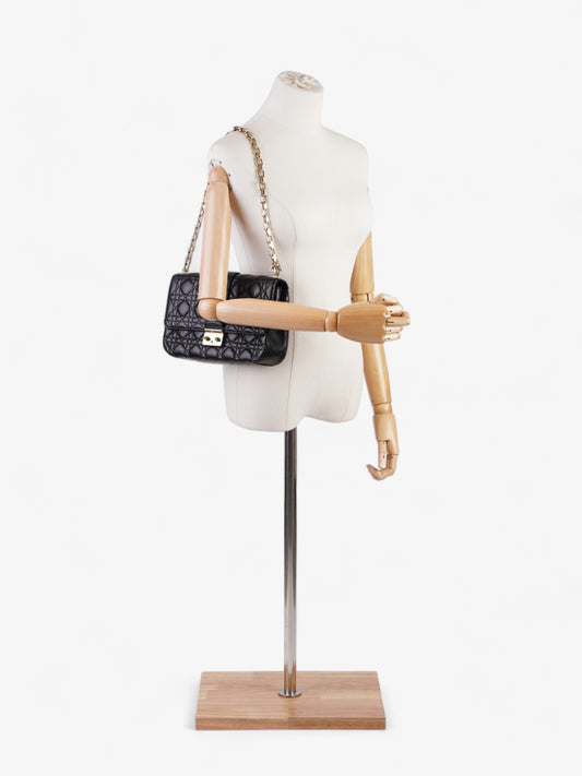 Christian Dior Miss Dior Flap Bag Black Lambskin Leather