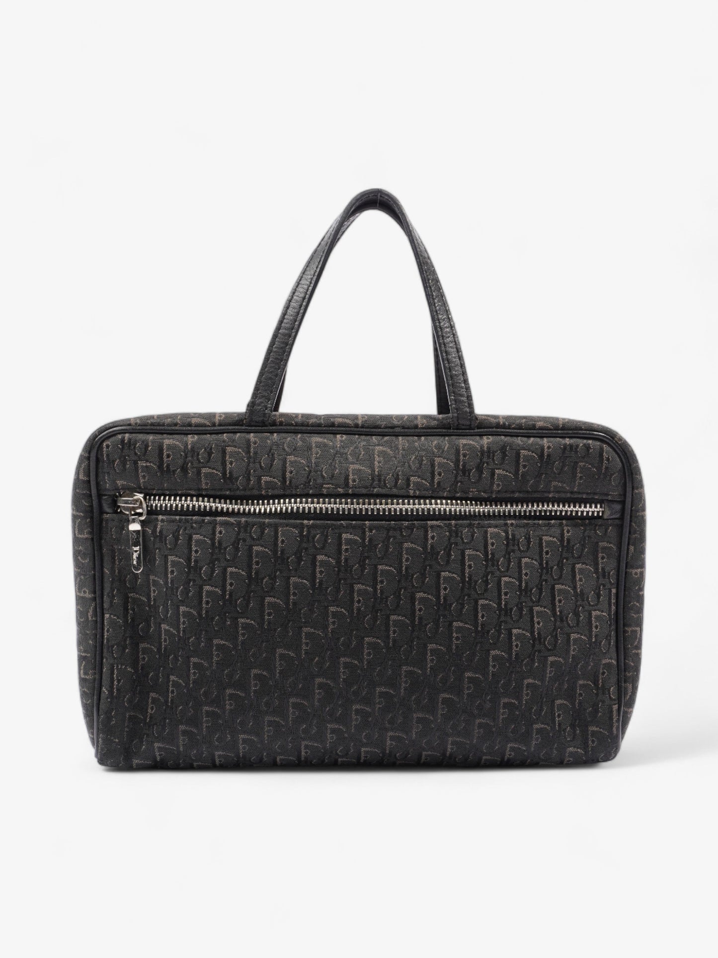 Christian Dior Trotter Handbag Black Dior Oblique Canvas