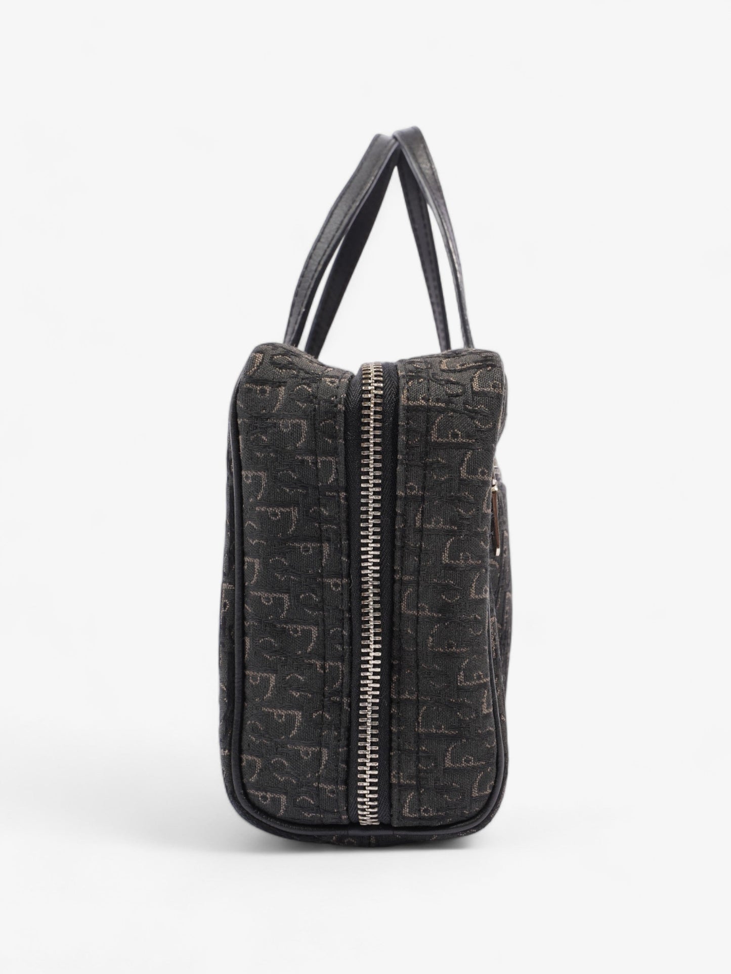 Christian Dior Trotter Handbag Black Dior Oblique Canvas