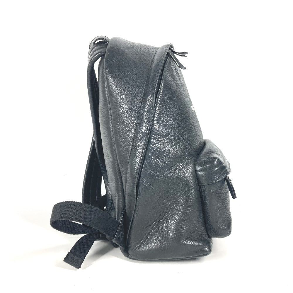BALENCIAGA Backpack 552379 leather black Everyday logo mens