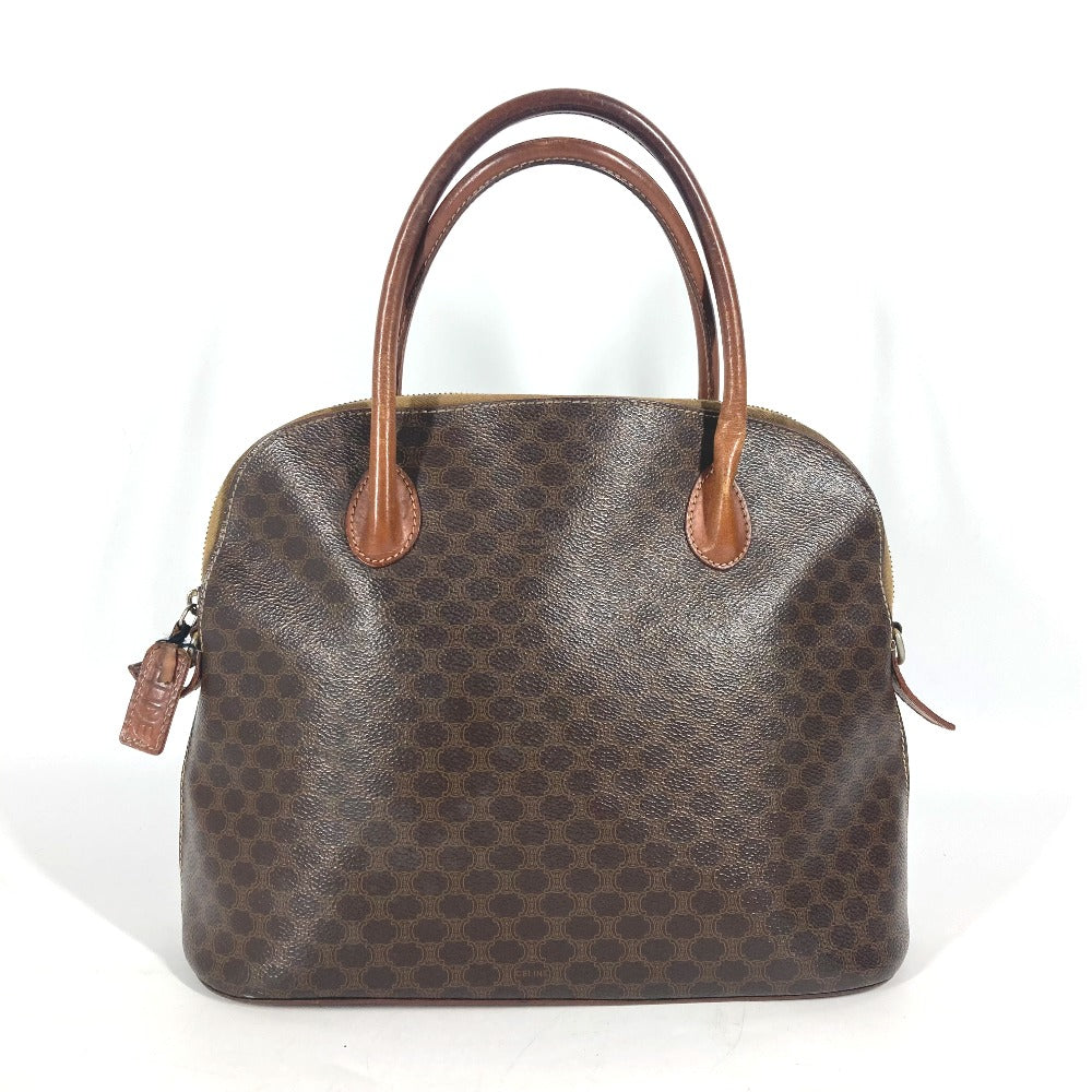 CELINE Handbag PVC / Leather Brown Macadam Women