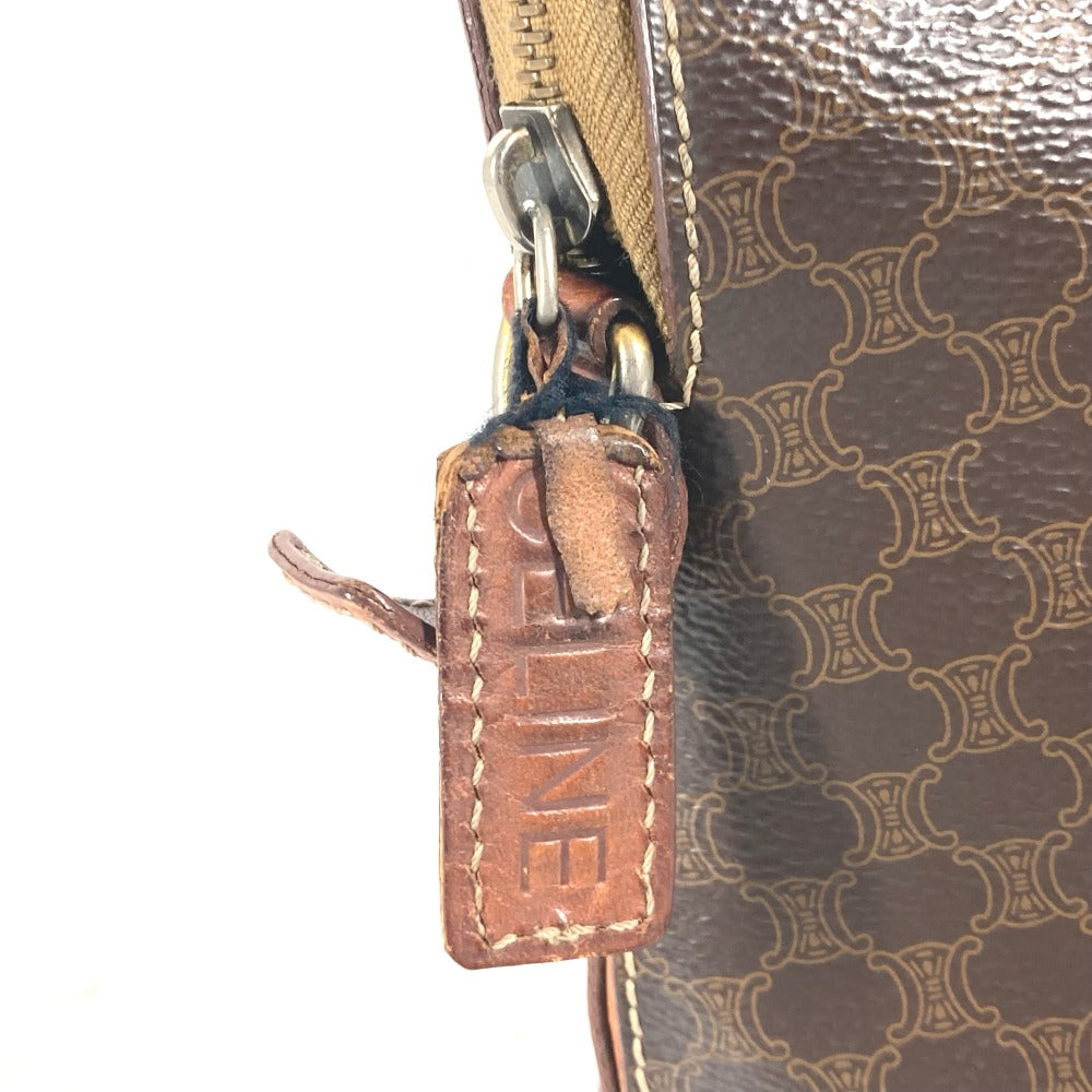 CELINE Handbag PVC / Leather Brown Macadam Women