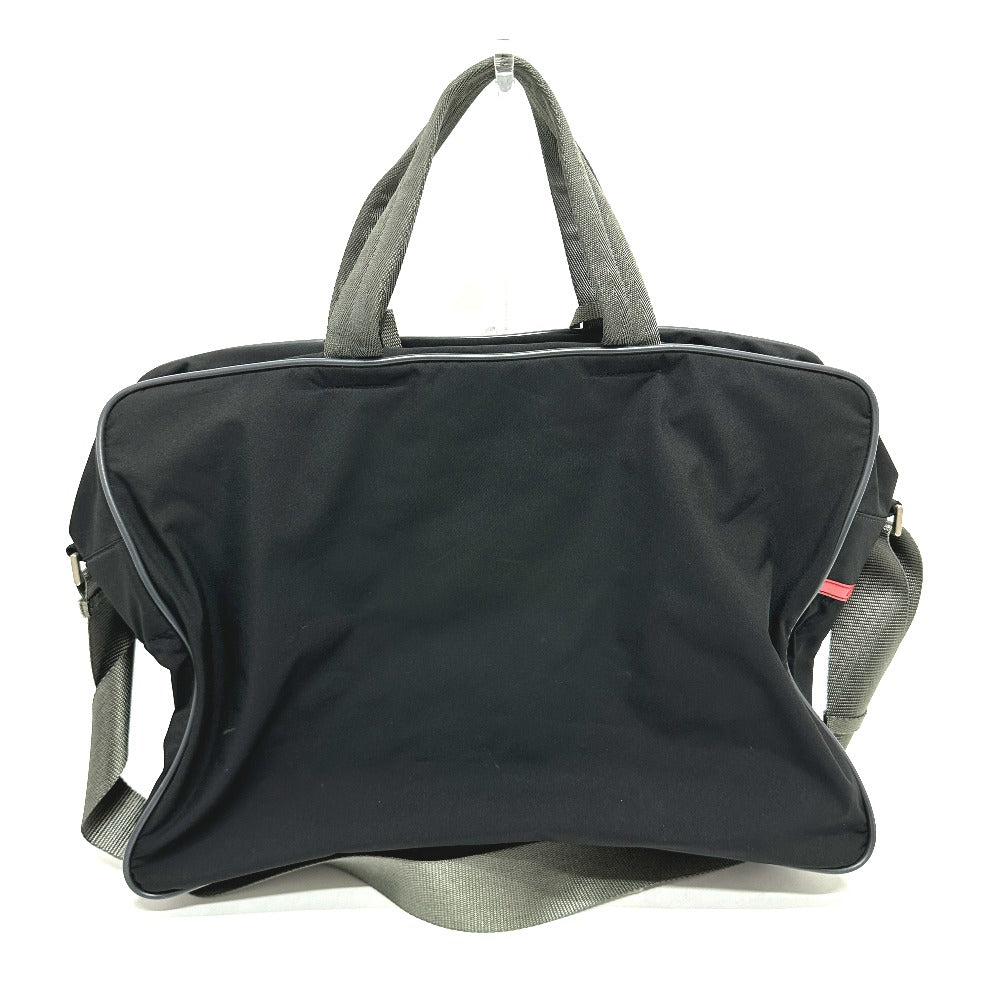 PRADA Boston Duffel bag Nylon black Sports logo