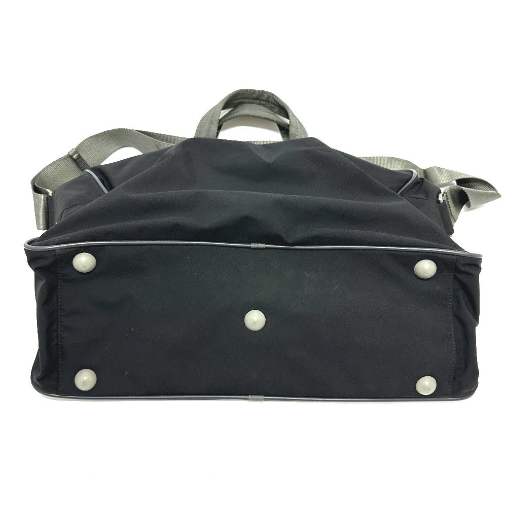 PRADA Boston Duffel bag Nylon black Sports logo