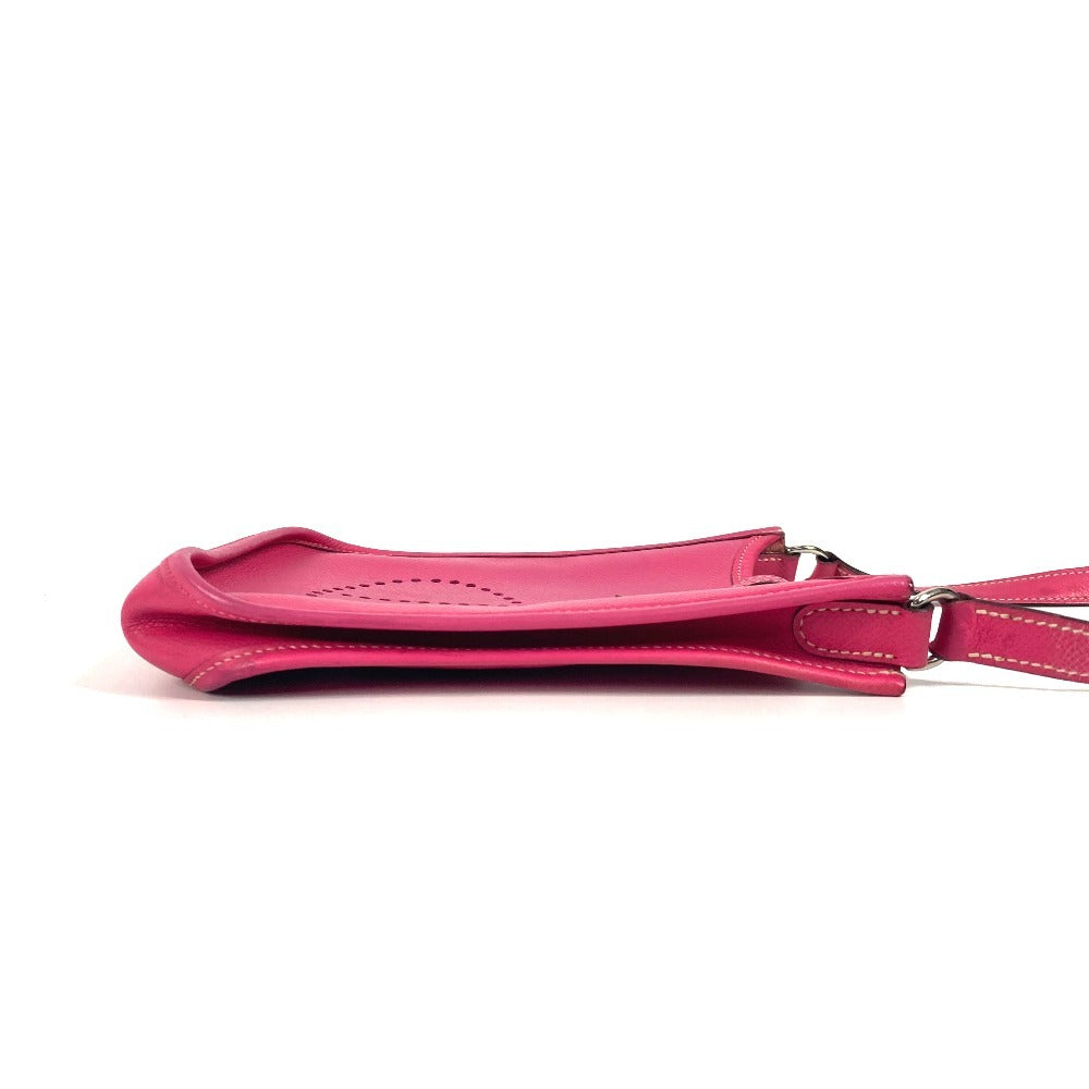 HERMES Shoulder Bag leather pink Evelyn TPM 16 Evelyn TPM