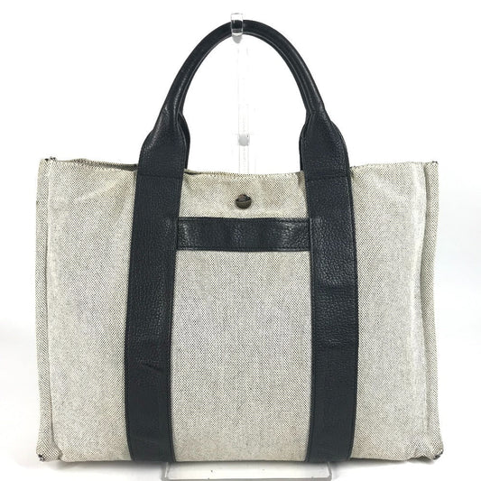 HERMES Handbag cotton black Sac Arne MM