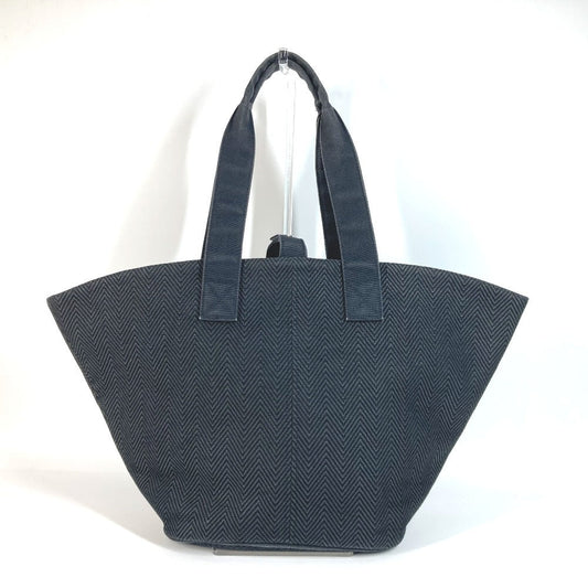 HERMES Shoulder Bag cotton black With porch Panier de Plage PM Panier de Plage PM