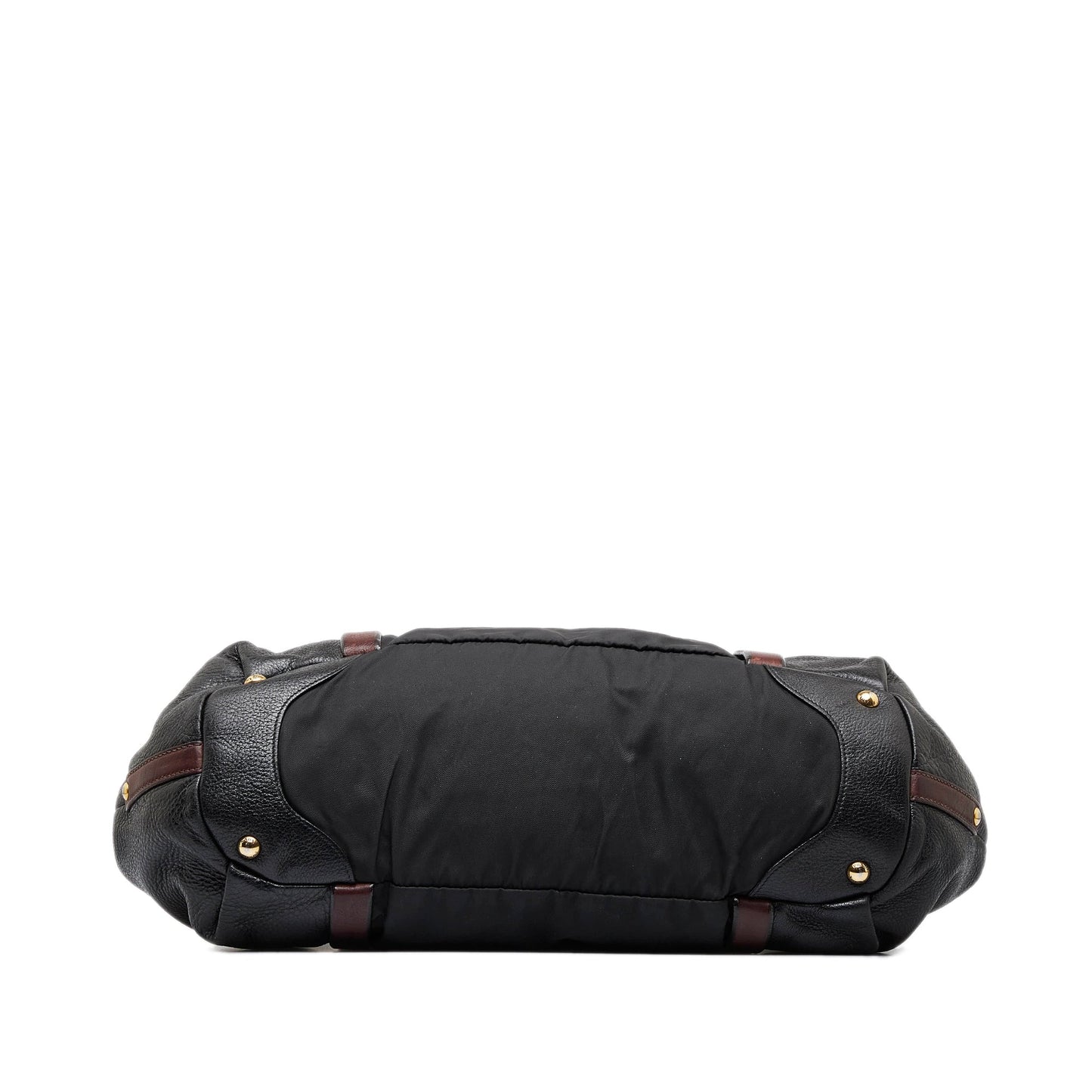 Prada Leather and Nylon Tote Bag