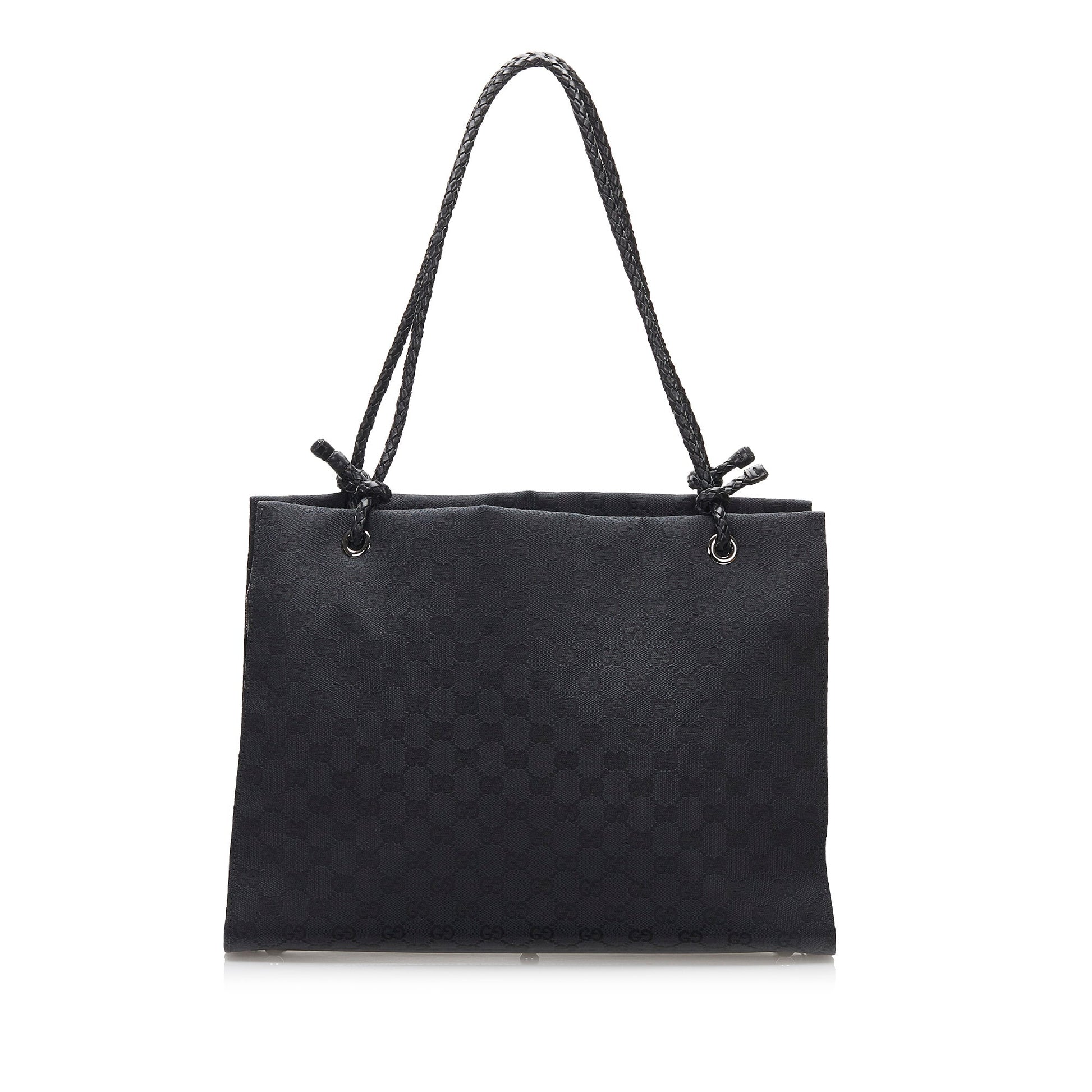 Gucci Leather Canvas Tote Style 37