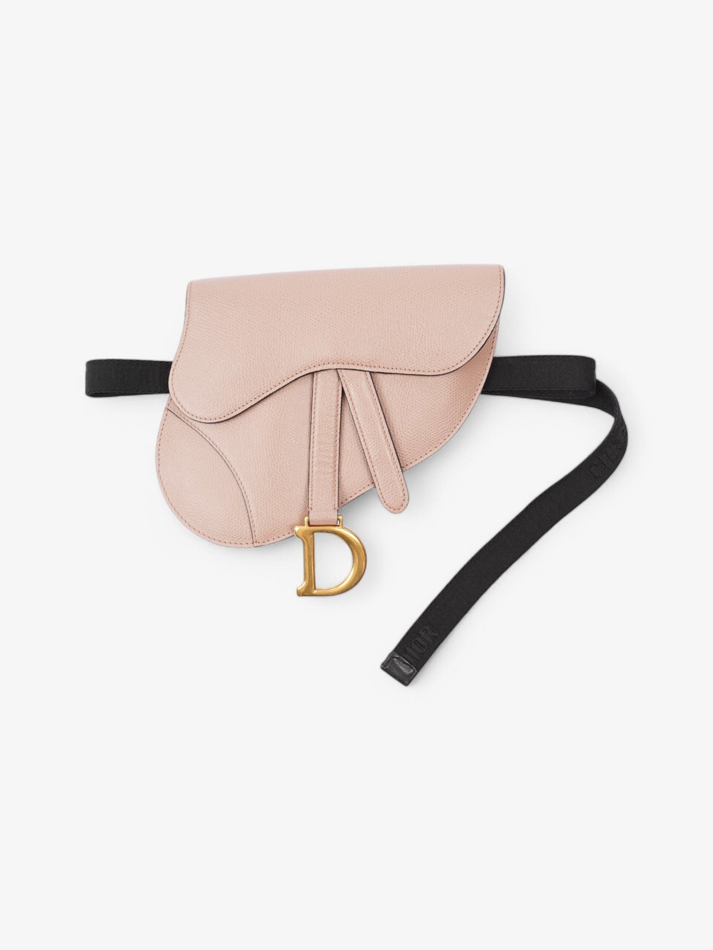 Christian Dior Saddle Belt Bag Rose Beige  Calfskin Leather