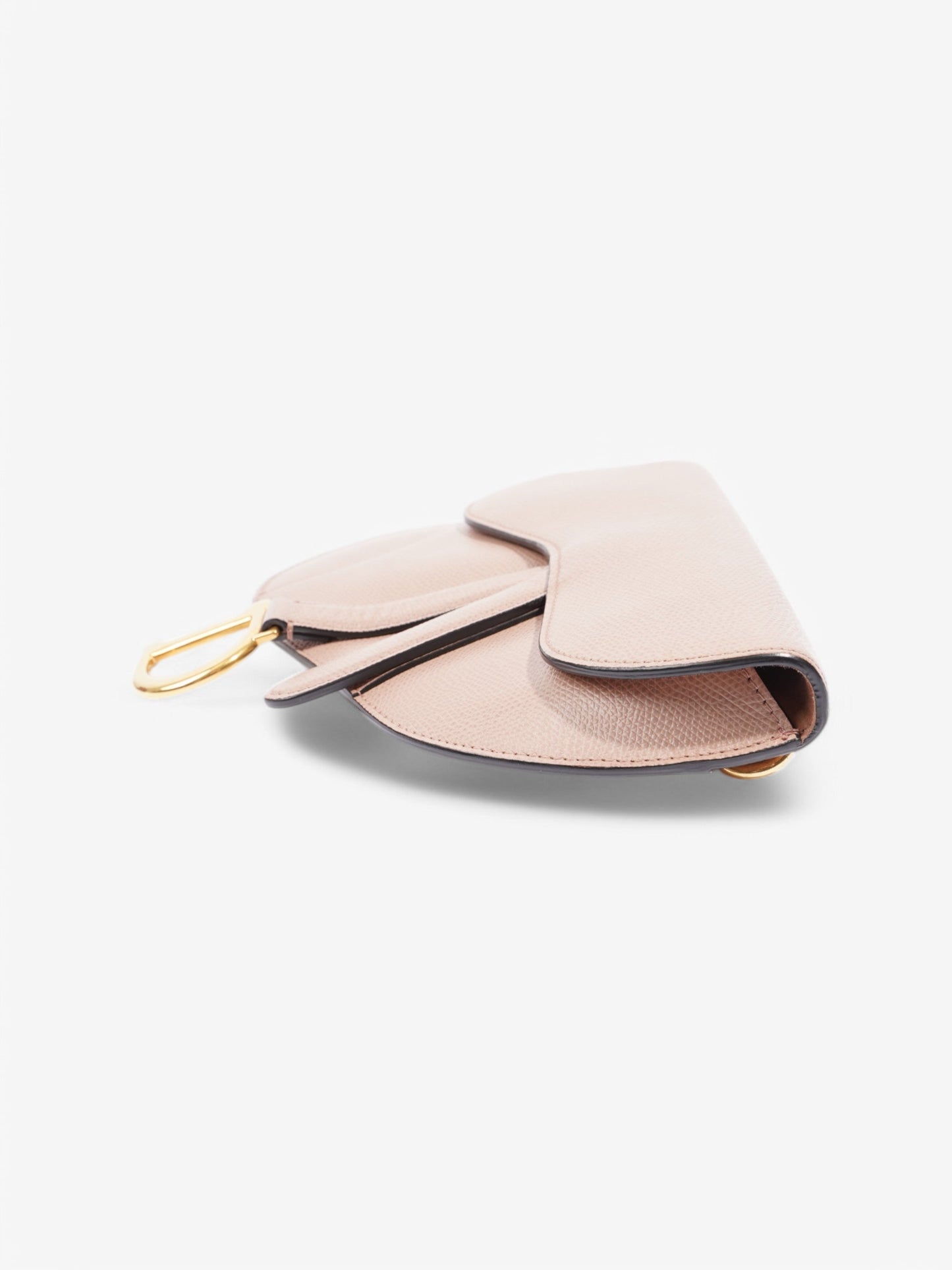 Christian Dior Saddle Belt Bag Rose Beige  Calfskin Leather