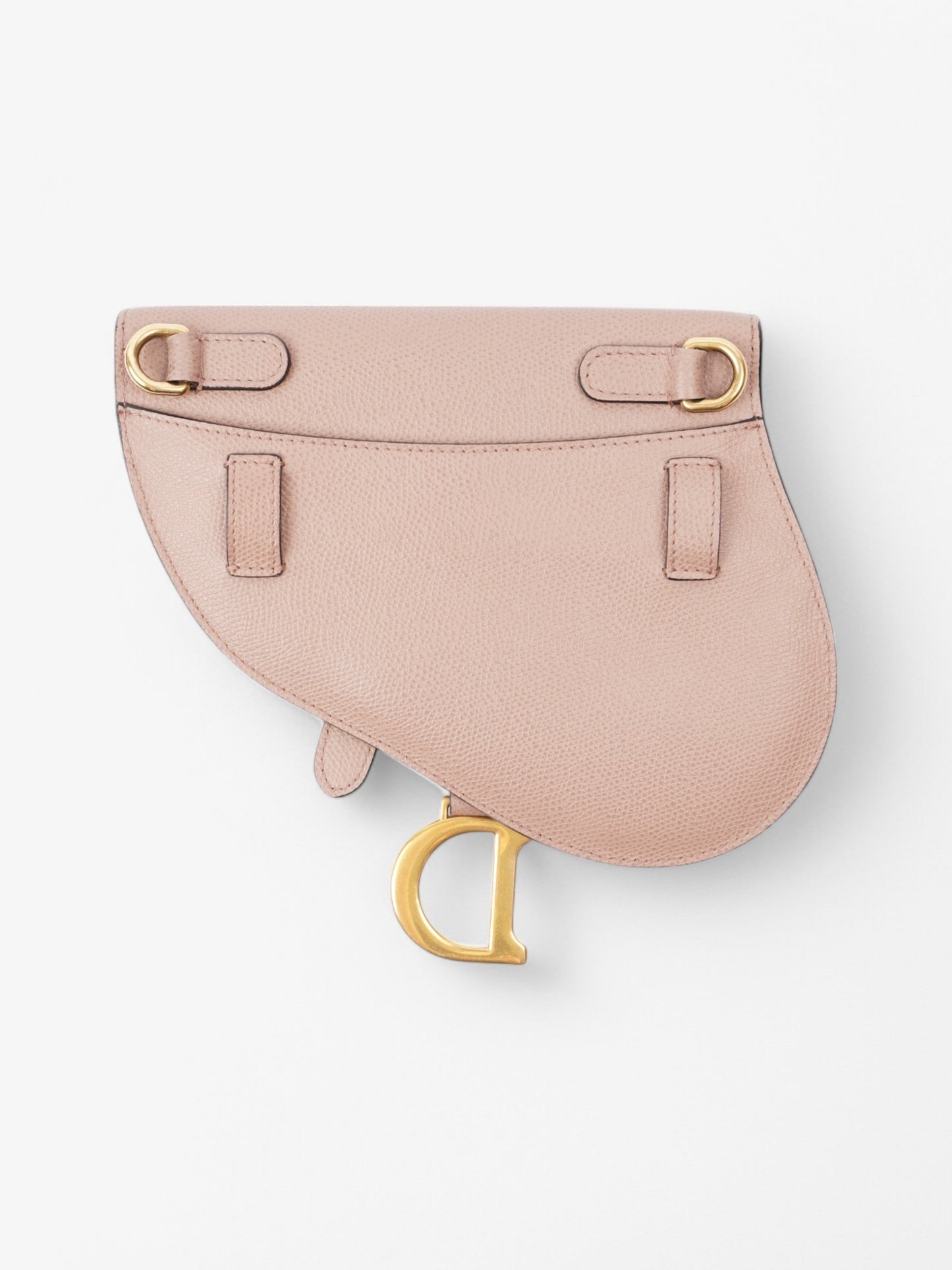 Christian Dior Saddle Belt Bag Rose Beige  Calfskin Leather