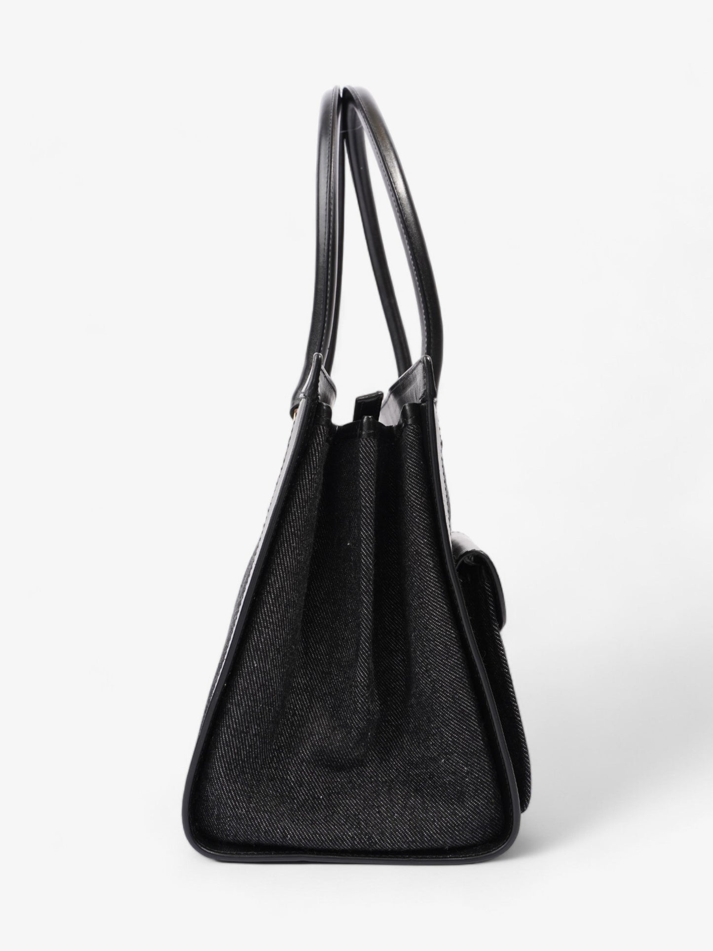 Christian Dior Book Tote Black Denim