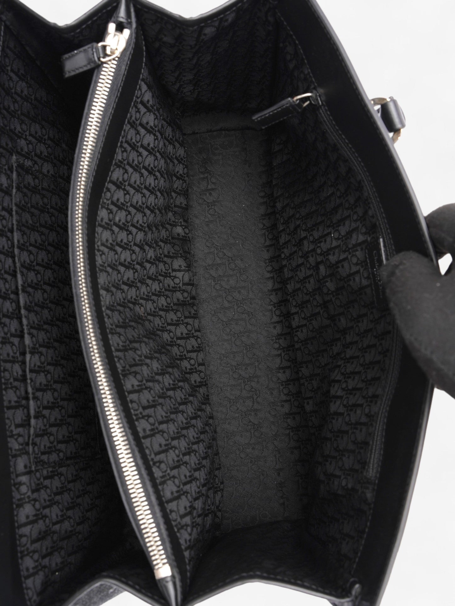 Christian Dior Book Tote Black Denim