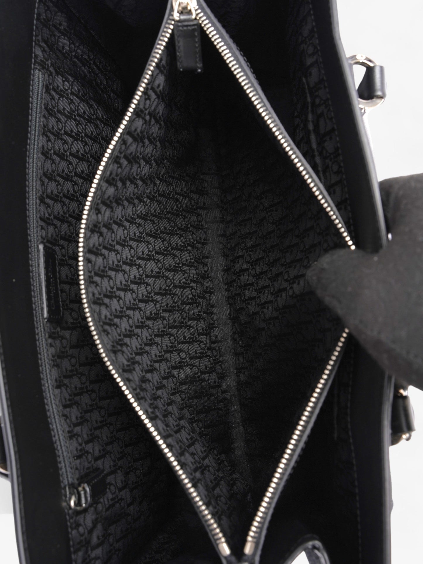 Christian Dior Book Tote Black Denim