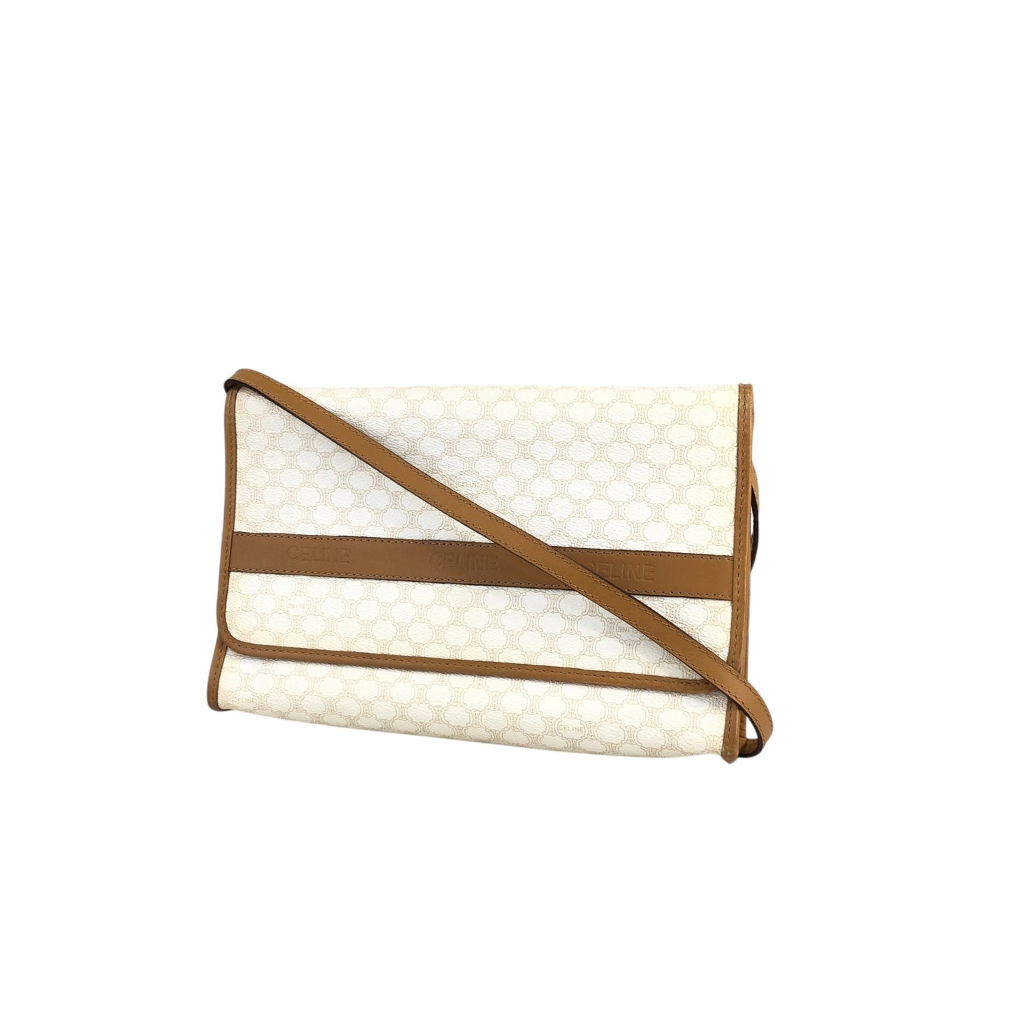 CELINE Macadam Shoulder bag White cwjrtc