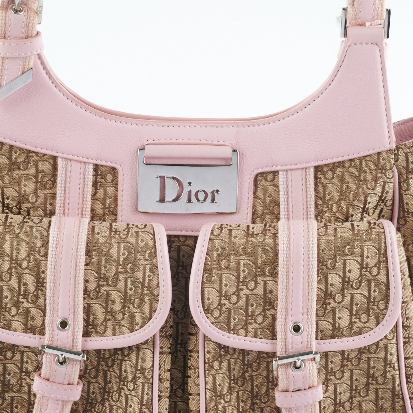 Dior Trotter Diorissimo Brown/Pink Shoulder Bag