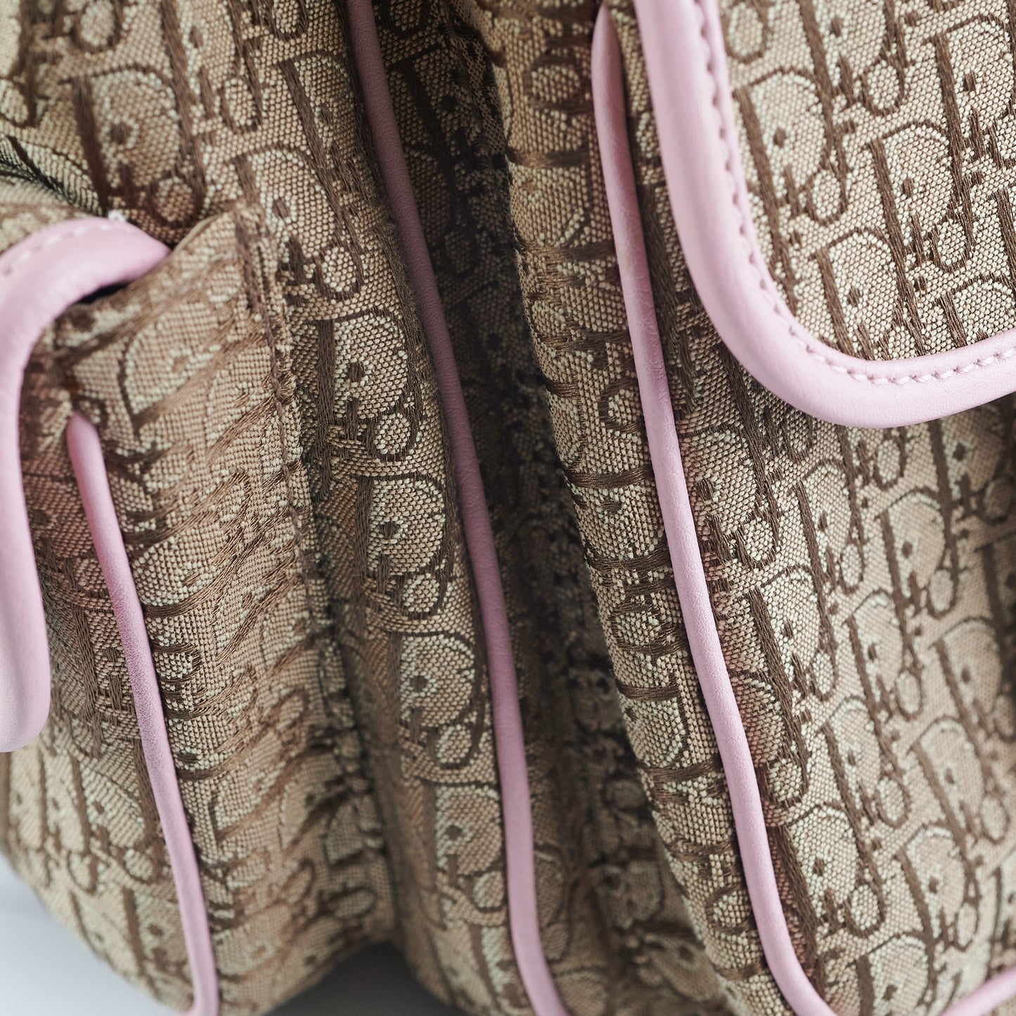 Dior Trotter Diorissimo Brown/Pink Shoulder Bag