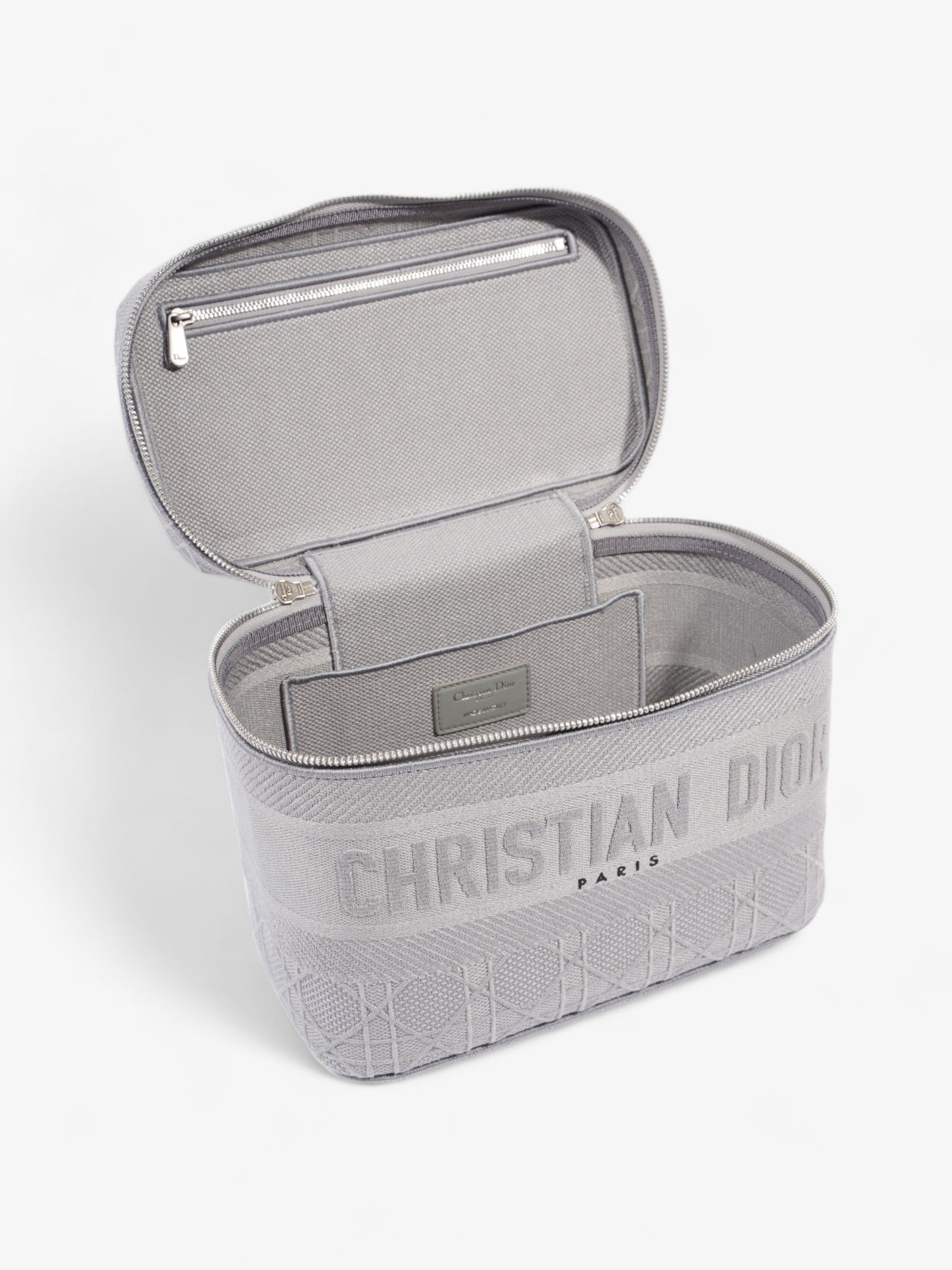 Christian Dior DiorTravel Vanity Case Grey Oblique Canvas