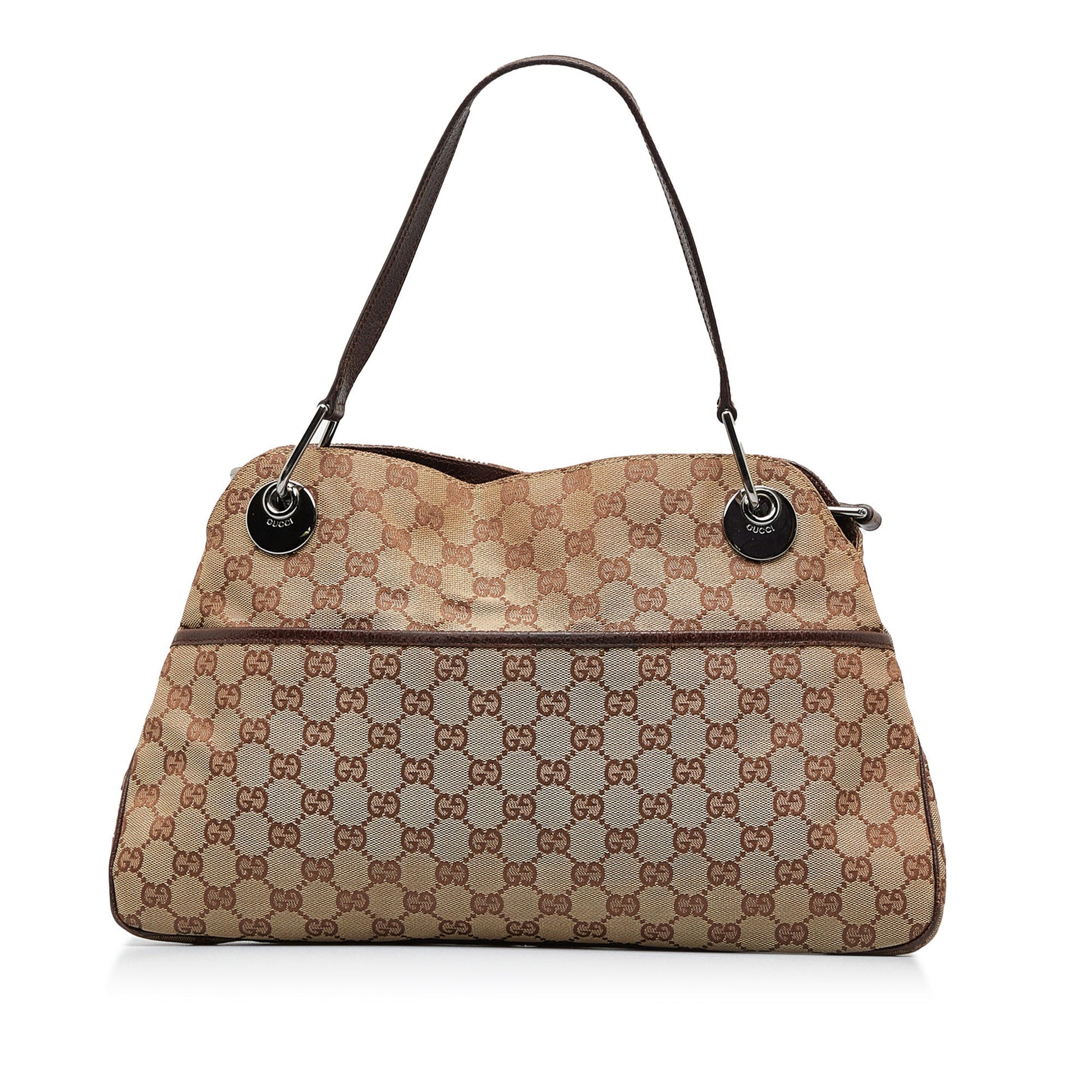 Gucci Leather Canvas Tote