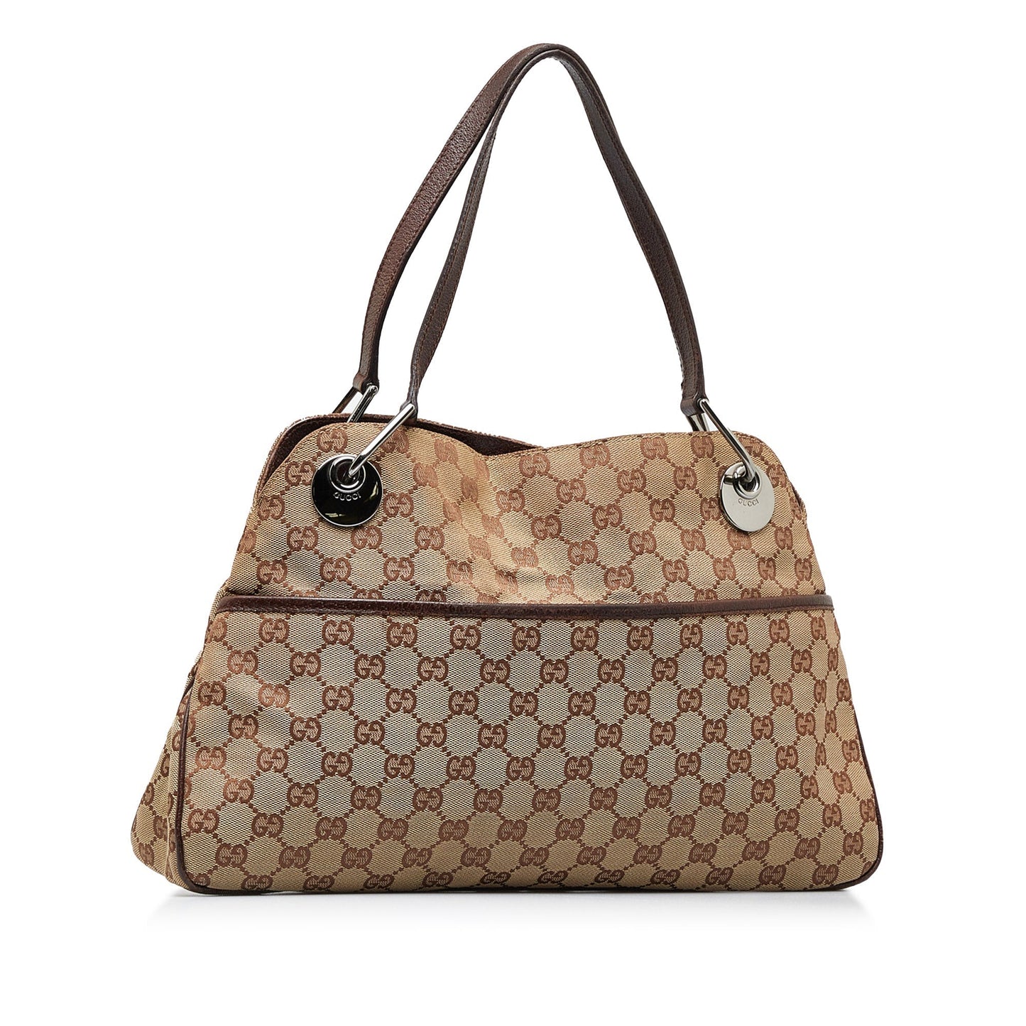 Gucci Leather Canvas Tote
