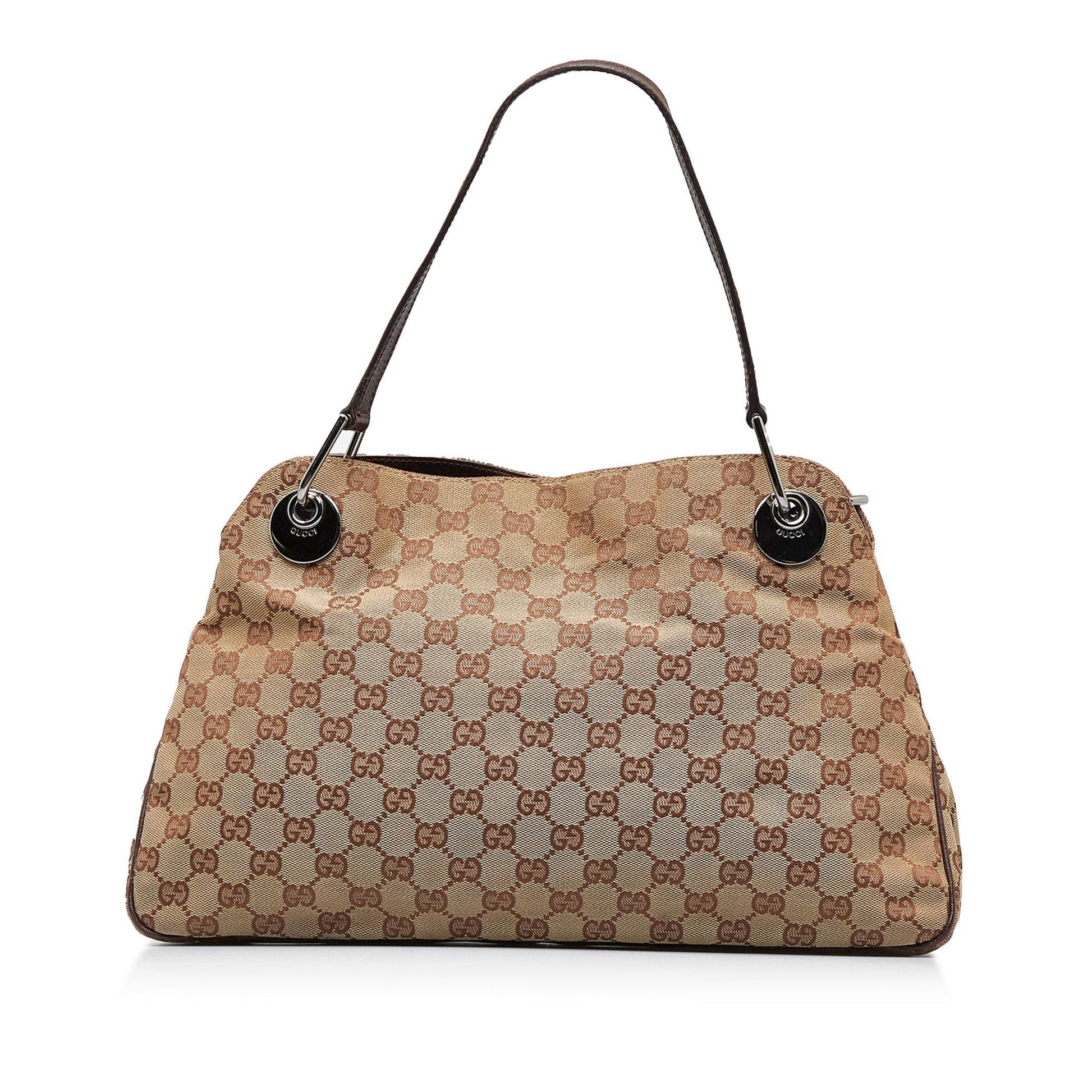 Gucci Leather Canvas Tote
