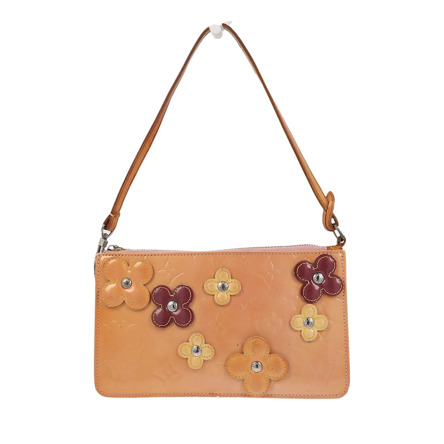 LOUIS VUITTON Lexington Pochette in Yellow Patent Clutch