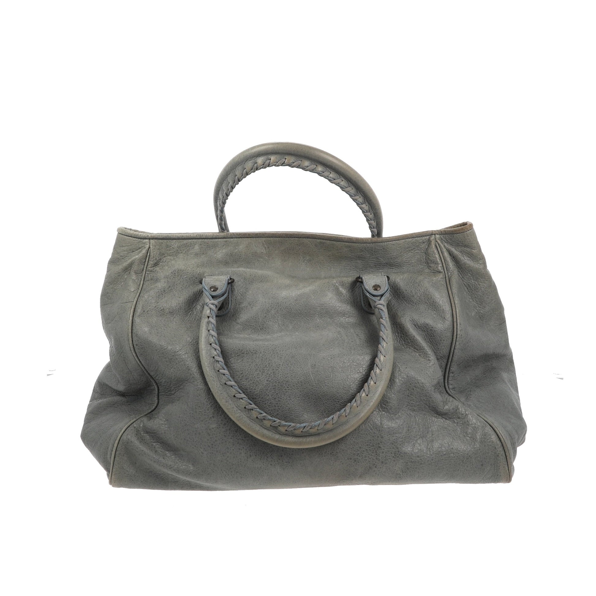 Balenciaga Sunday Shoulder Bag in Blue Leather