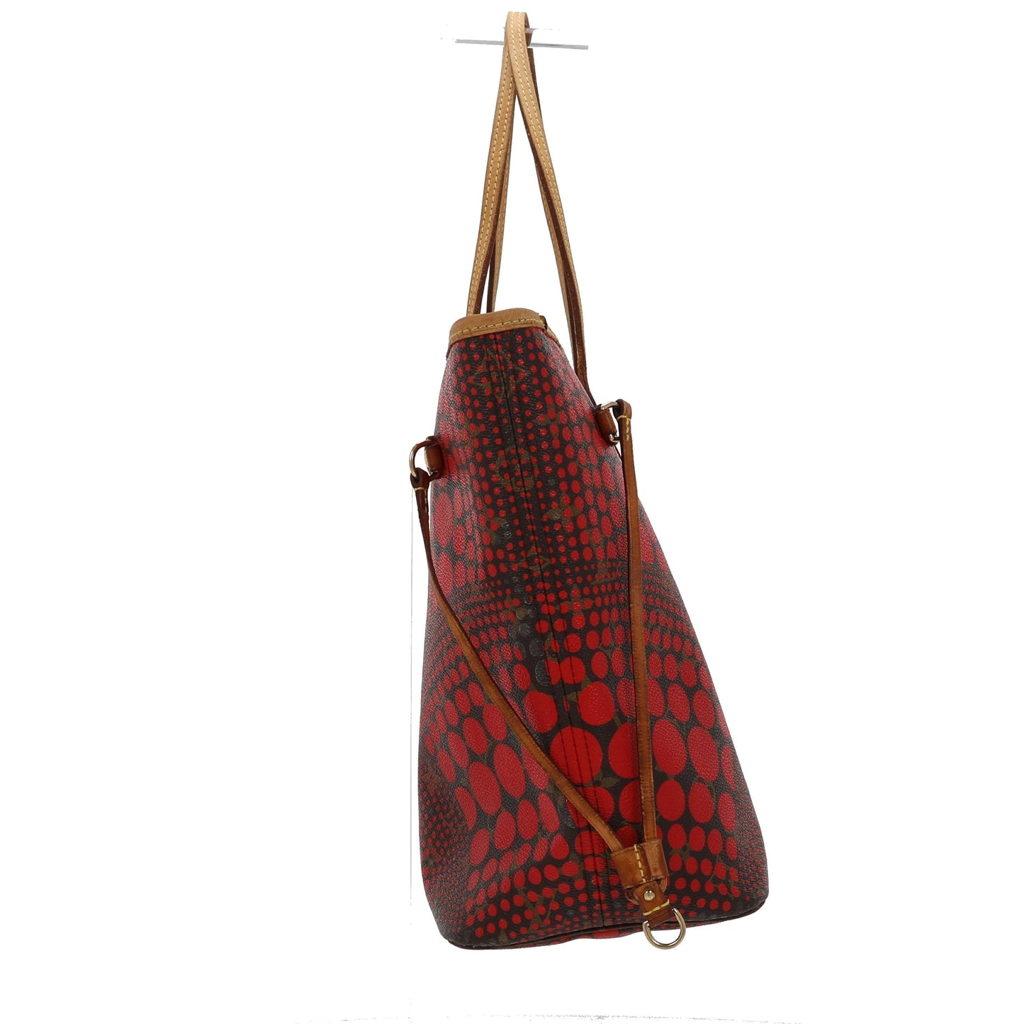 LOUIS VUITTON Limited Edition Rouge Yayoi Kma Monogram Waves Neverfull MM Bag