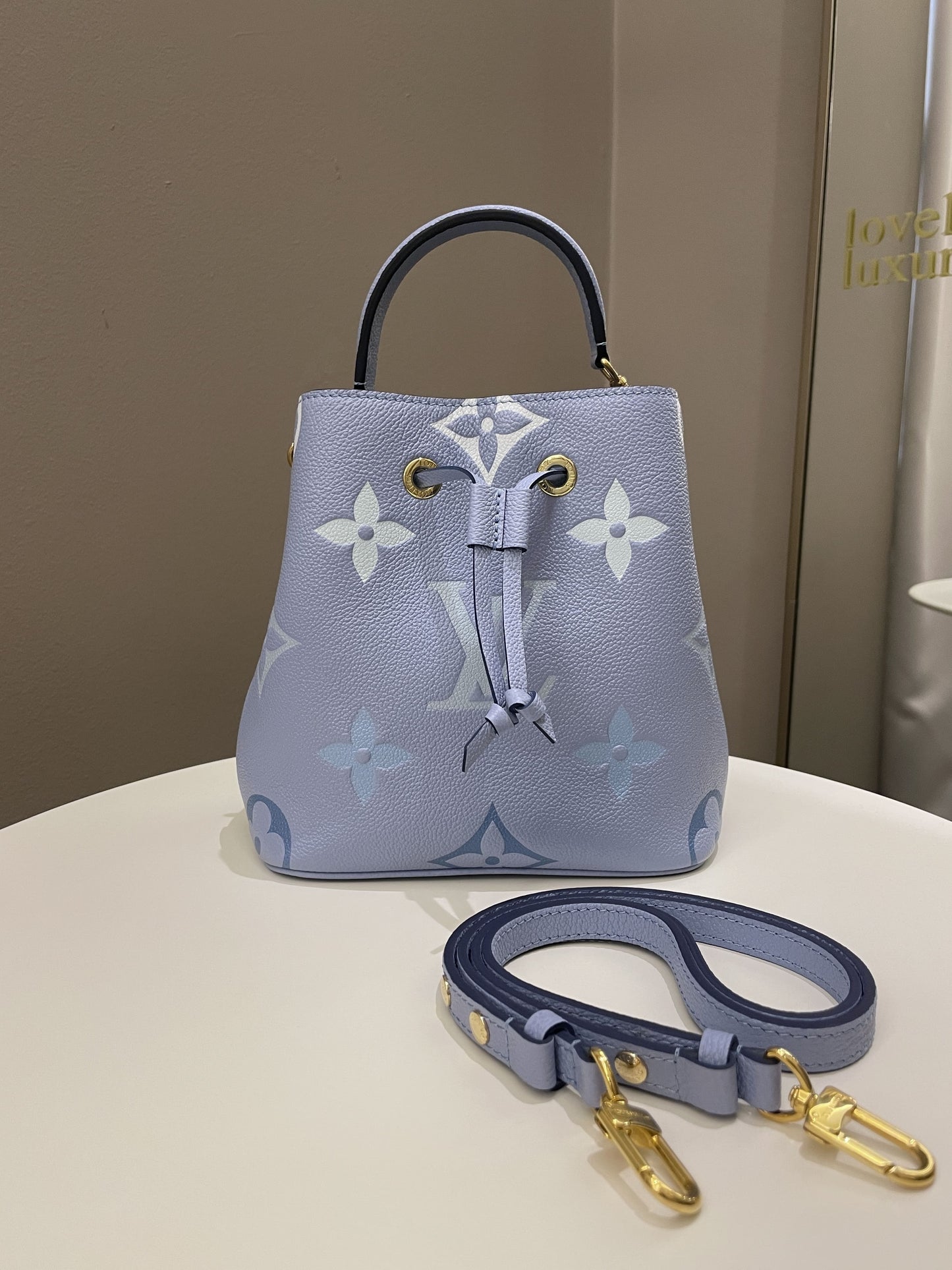 Louis Vuitton Neonoe BB By The Pool Summer Blue Empreinte Handbag