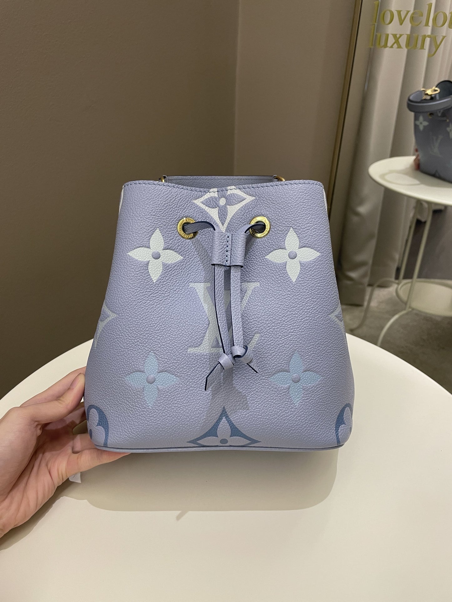 Louis Vuitton Neonoe BB By The Pool Summer Blue Empreinte Handbag