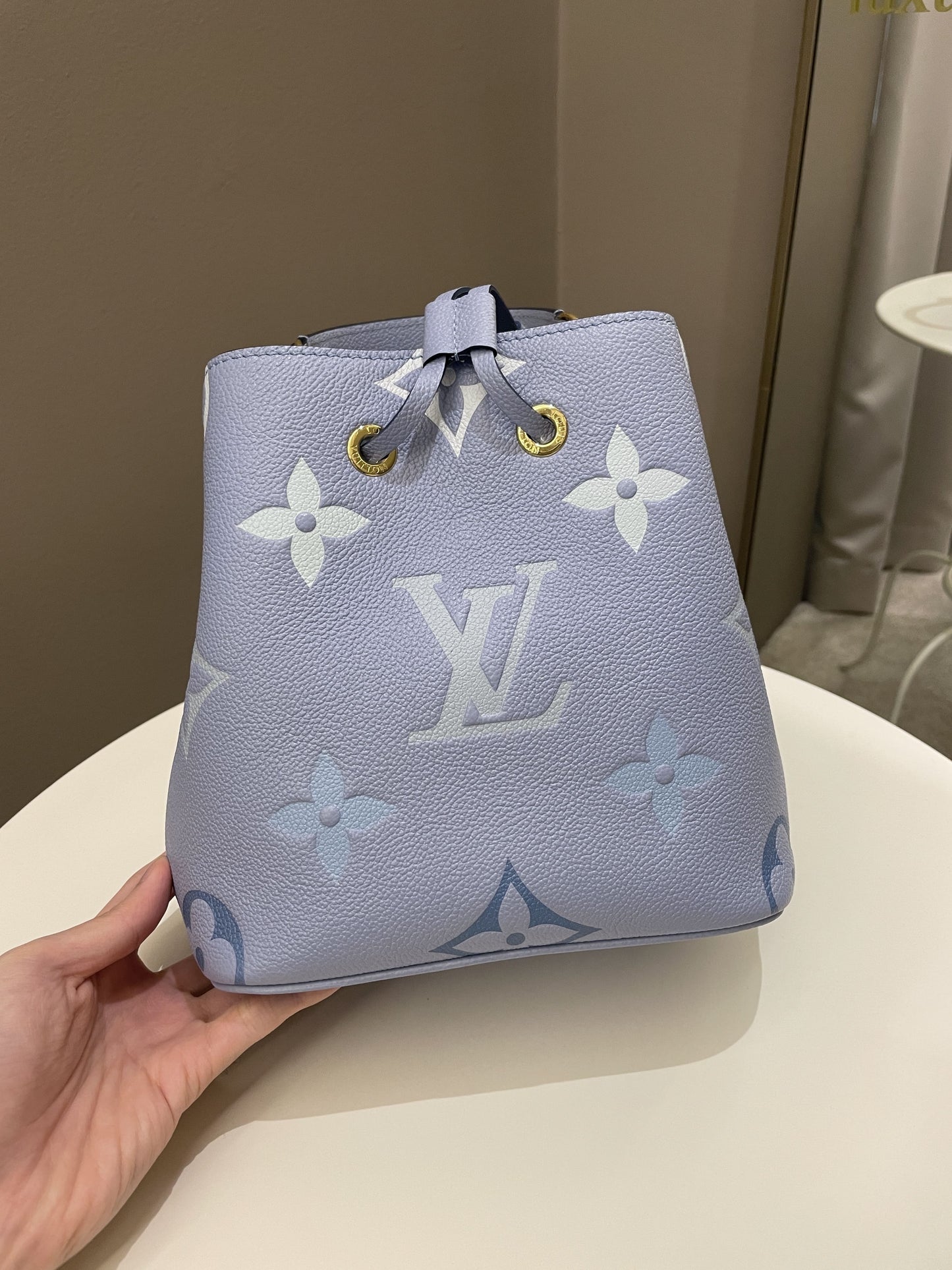 Louis Vuitton Neonoe BB By The Pool Summer Blue Empreinte Handbag