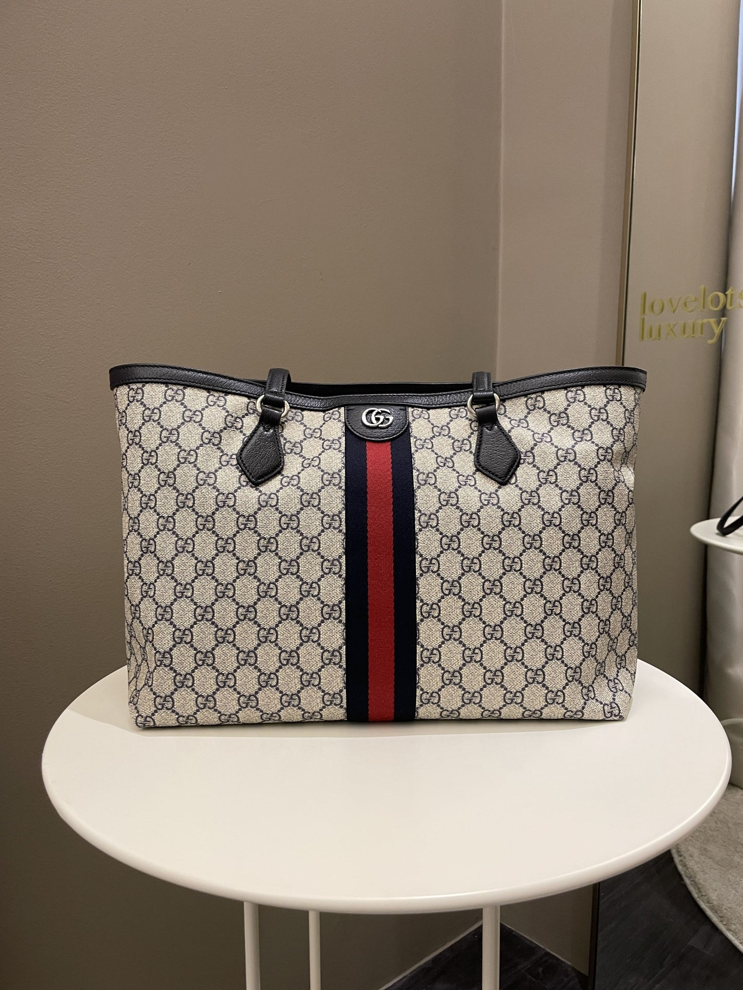 Gucci Leather Canvas Tote