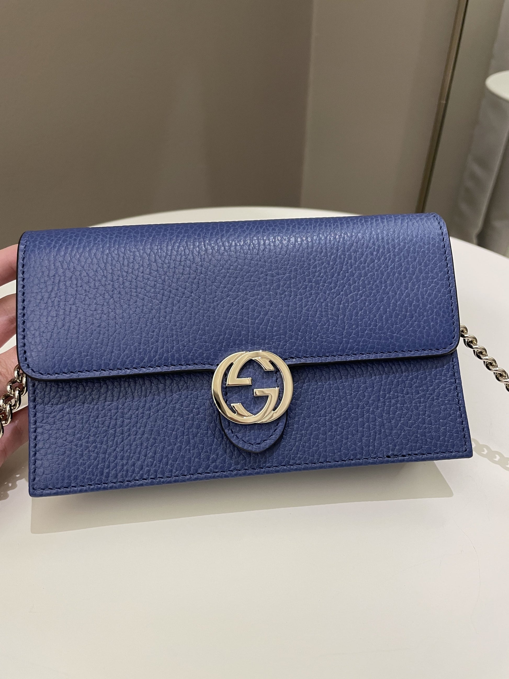 Gucci Chain Leather Crossbody
